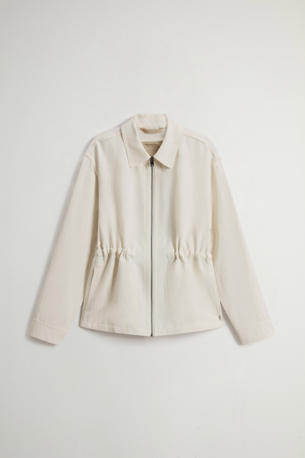 LYOCELL LINEN OVERSHIRT White photo 5 | Woolrich