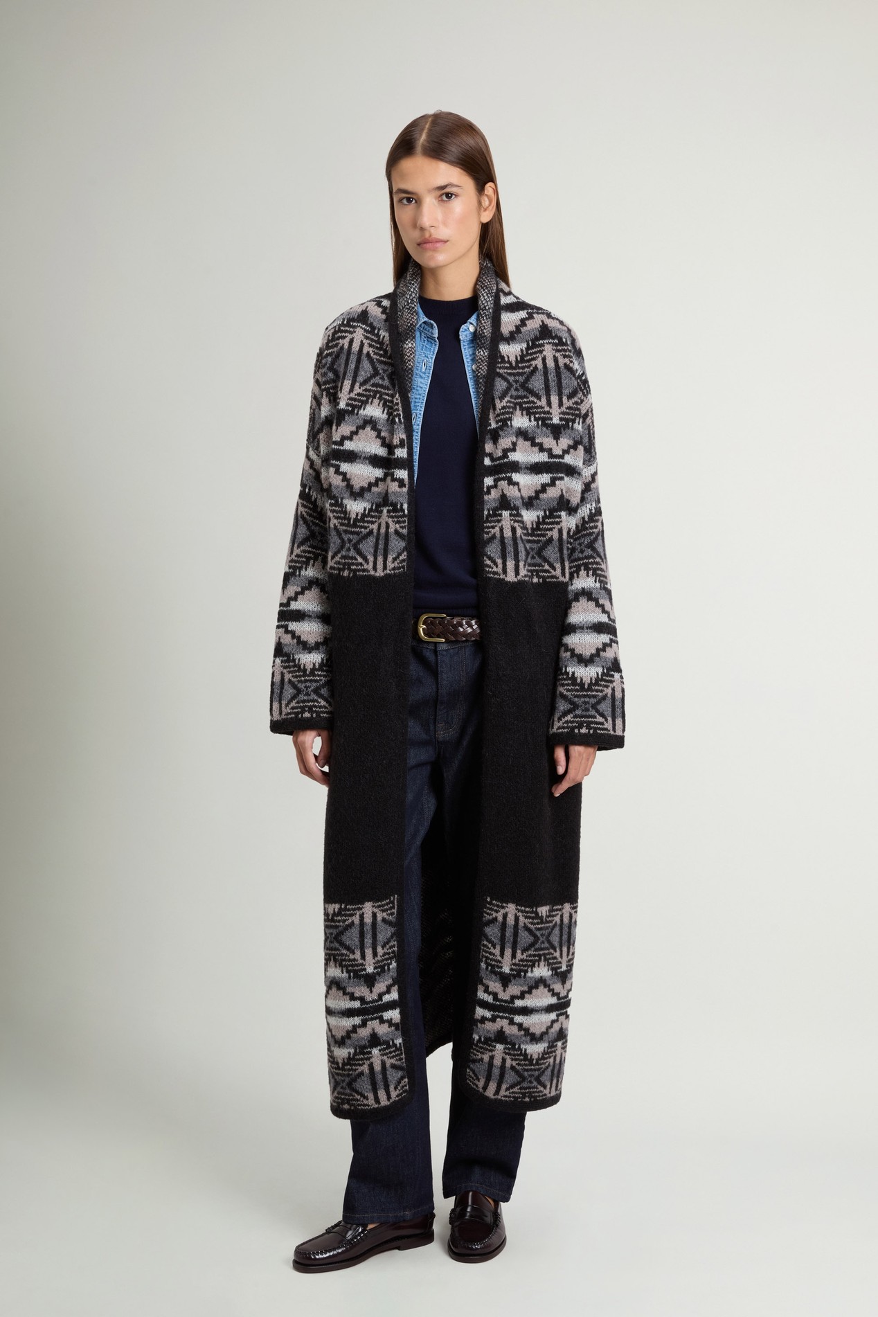 FAIRISLE CARDIGAN Schwarz photo 1 | Woolrich