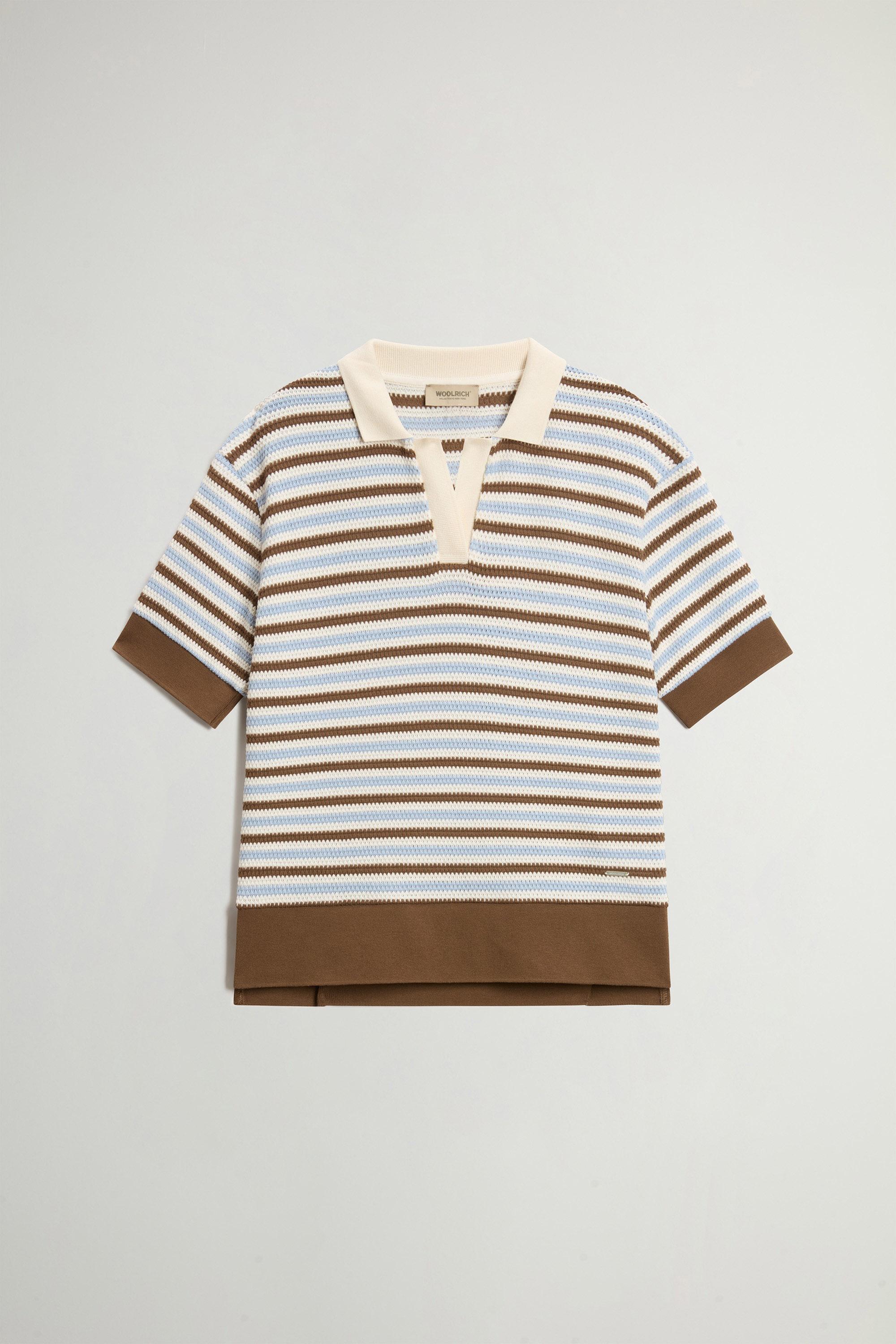Polo Shirt in Striped Cotton Blend Multicolor photo 1 | Woolrich