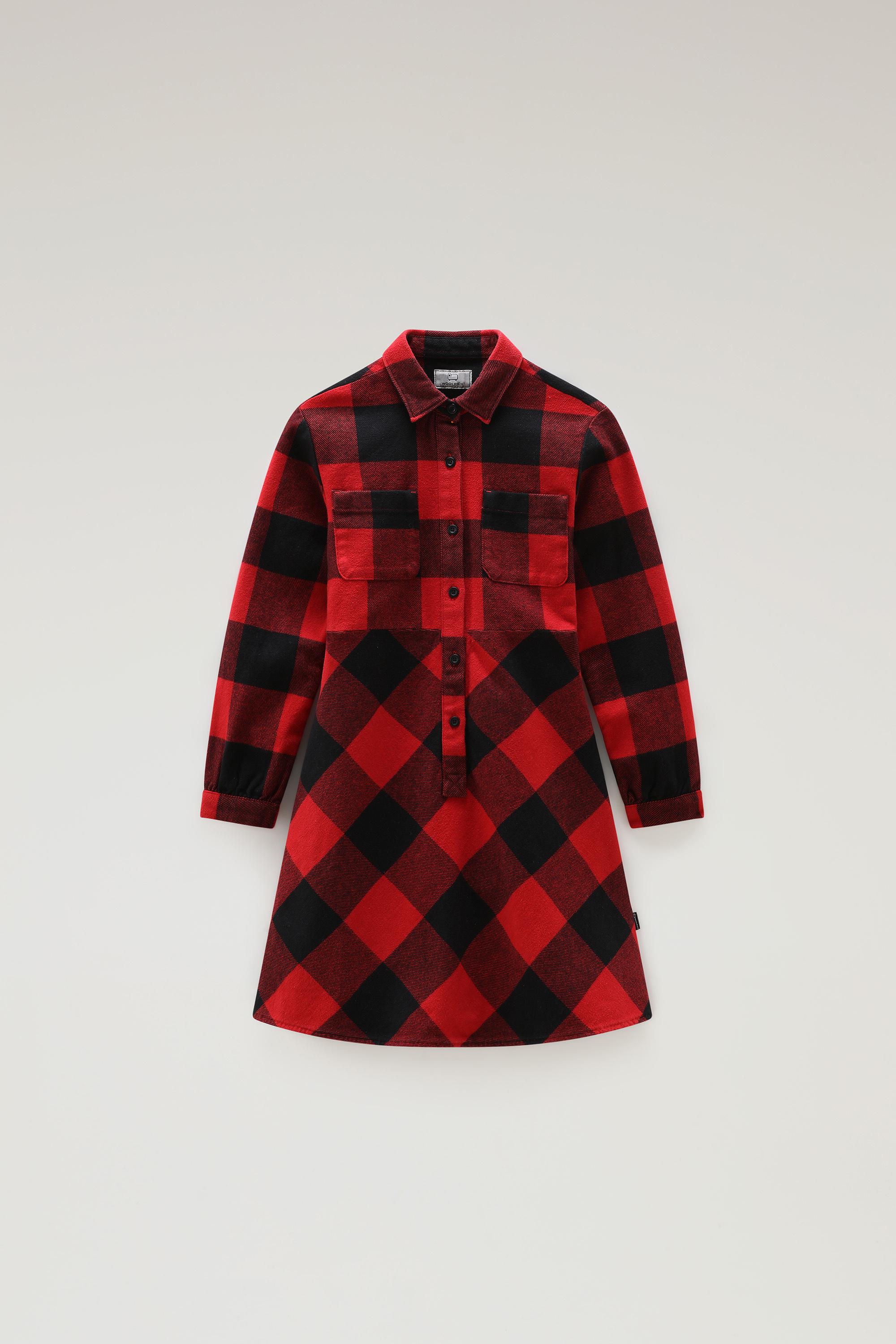 Girls' Buffalo Check Flannel Dress Red photo 1 | Woolrich