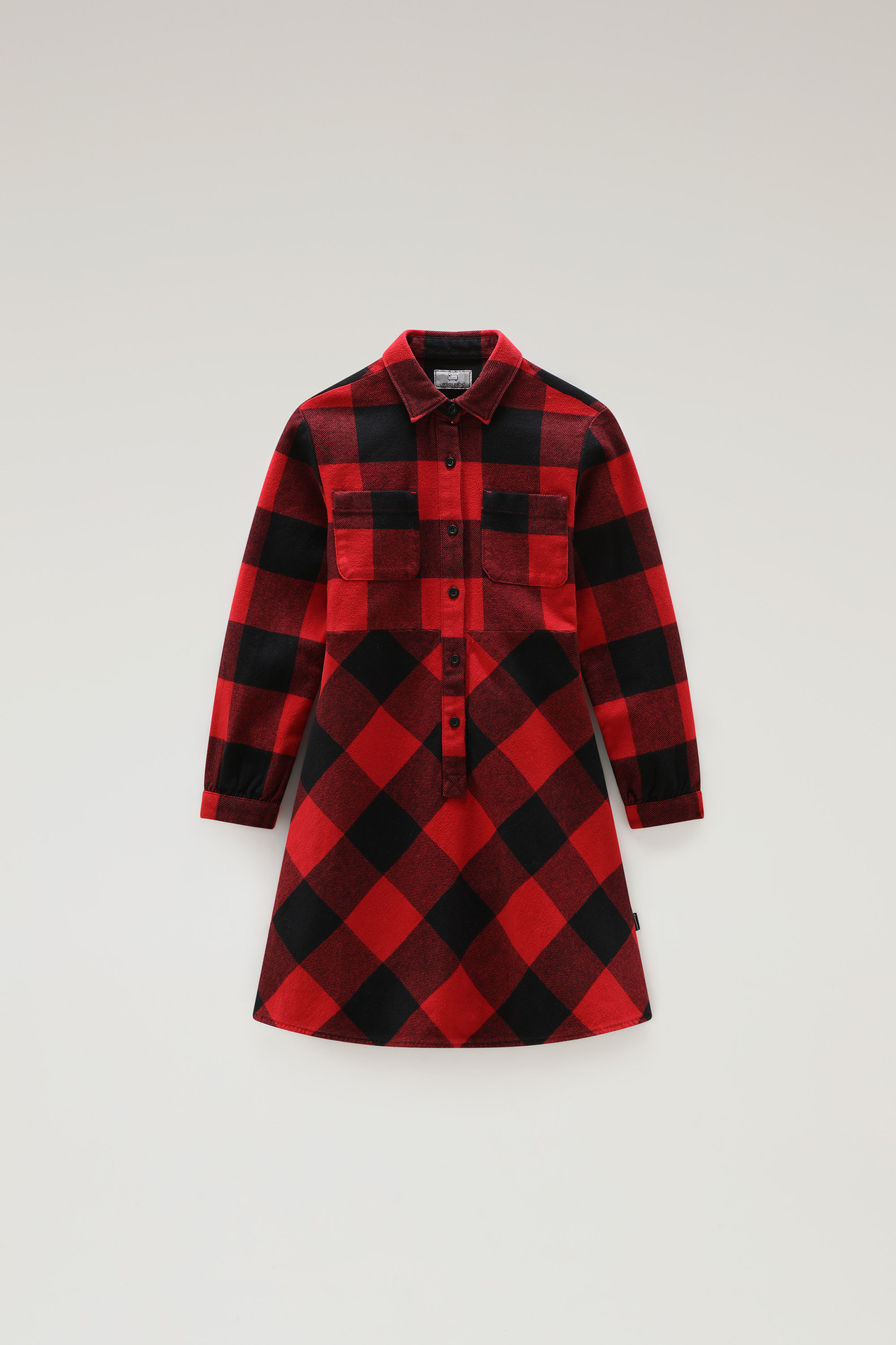 Girls' Buffalo Check Flannel Dress Red photo 1 | Woolrich
