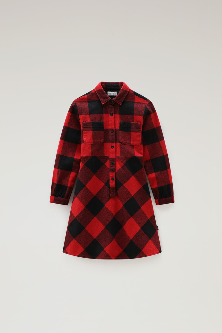Girls' Buffalo Check Flannel Dress Red photo 1 | Woolrich