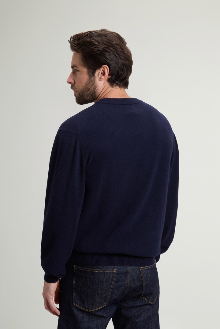 LAMBSWOOL CREWNECK GG13 Blue photo 3 | Woolrich