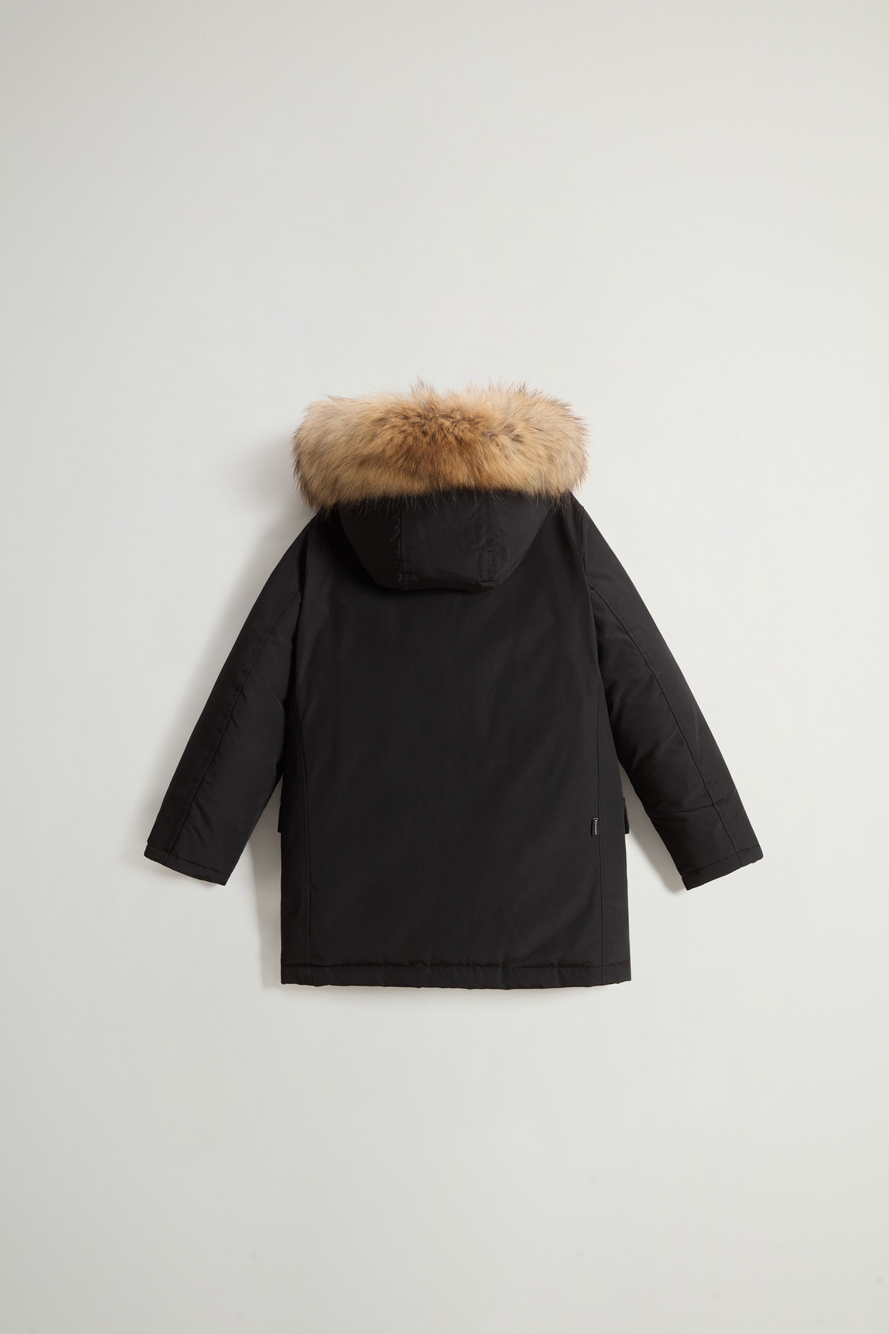 Boy's Arctic Parka in Ramar Cloth with Detachable Fur Black photo 2 | Woolrich