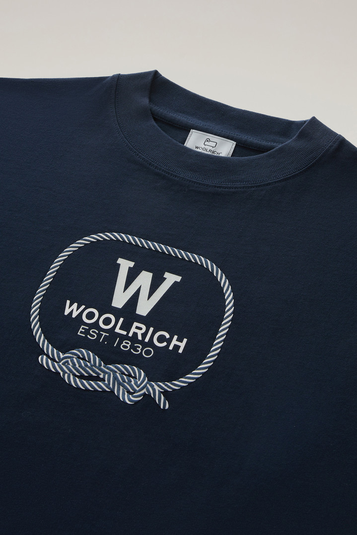 GRAPHIC T-SHIRT Blue photo 2 | Woolrich