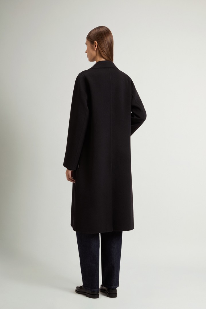 Coat in Double-Face Pure Wool Black photo 3 | Woolrich