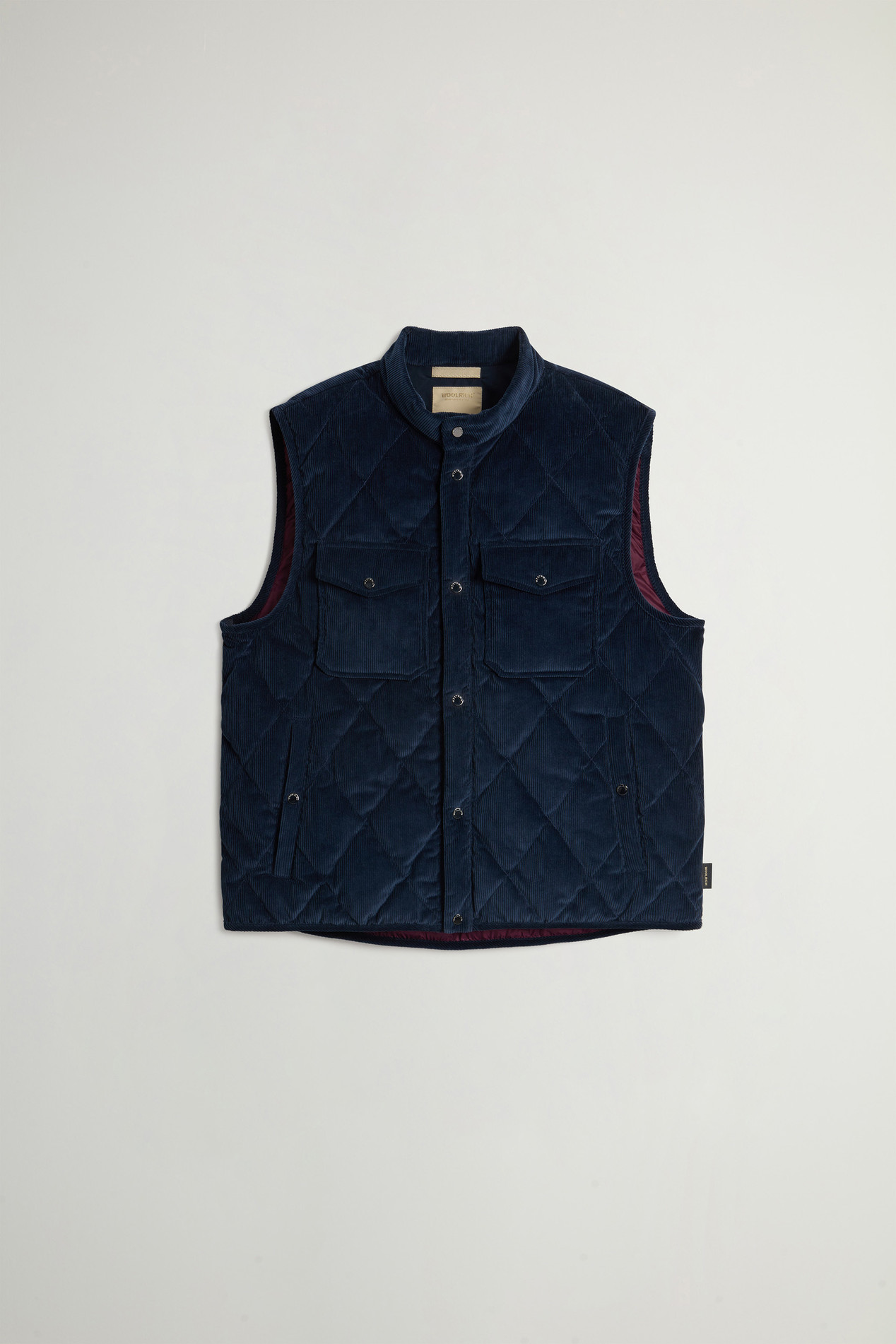 Corduroy Vest with Diamond Quilting Blue photo 5 | Woolrich