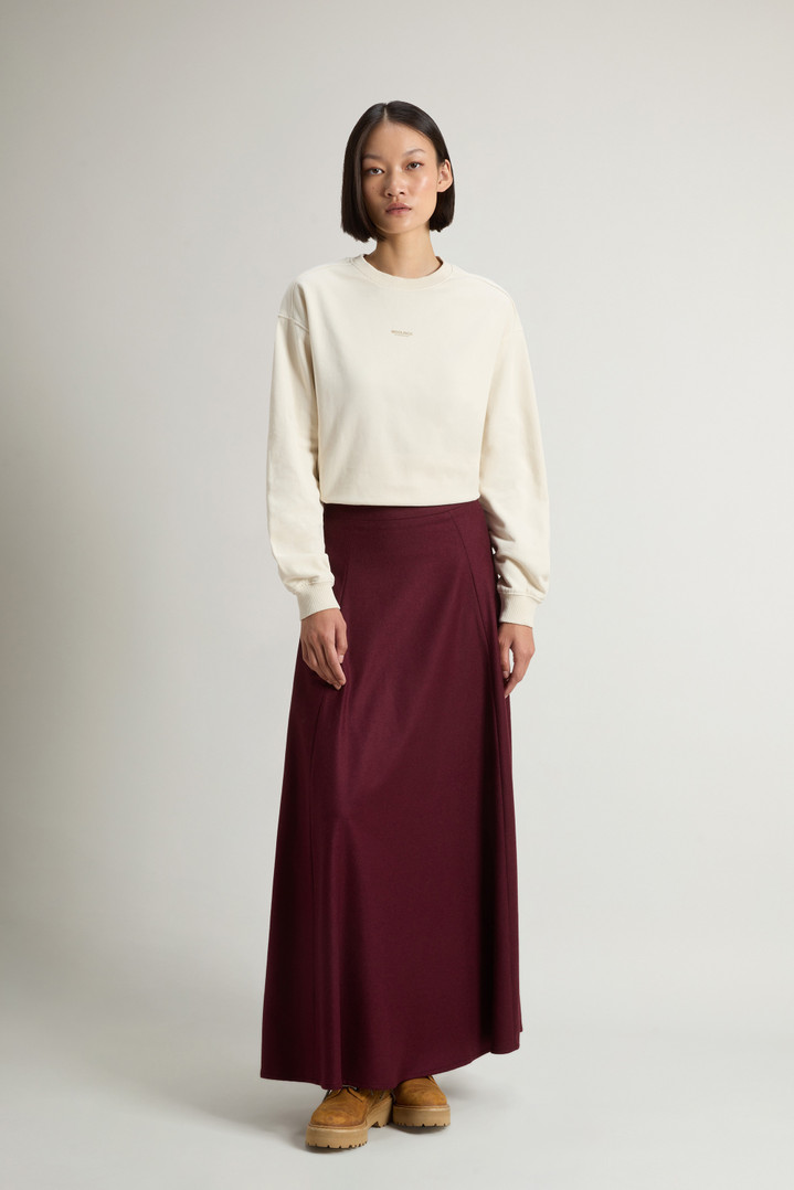Skirt in Italian Wool Blend Burgundy photo 1 | Woolrich