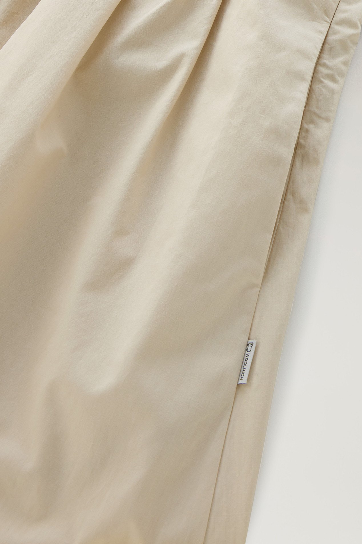 Short Dress in Pure Cotton Poplin Beige photo 3 | Woolrich