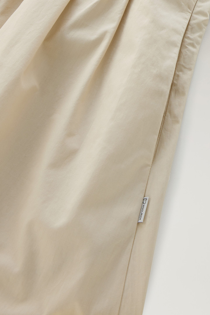 Short Dress in Pure Cotton Poplin Beige photo 3 | Woolrich