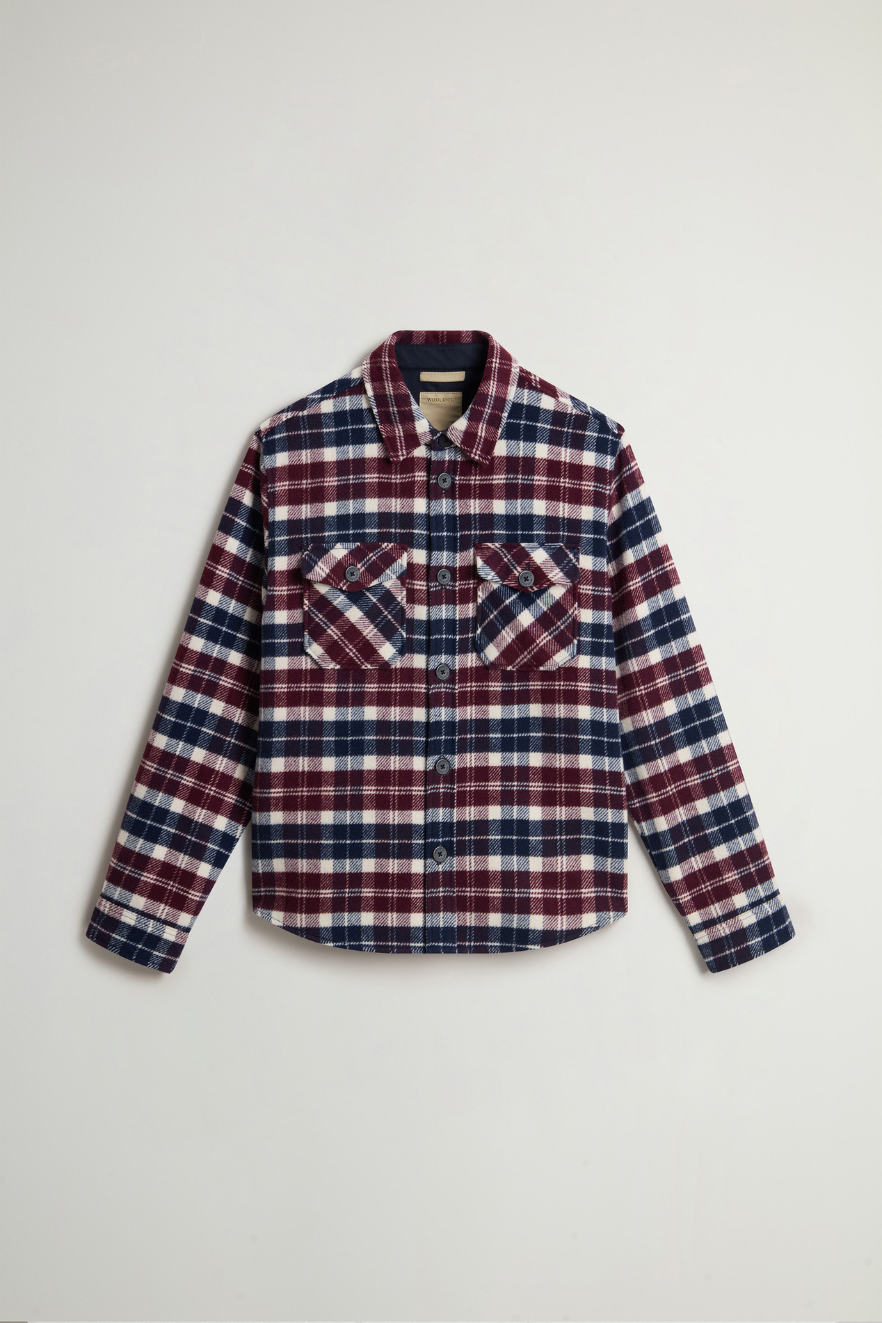 Wool-Blend Overshirt with Checked Pattern Multicolor photo 5 | Woolrich