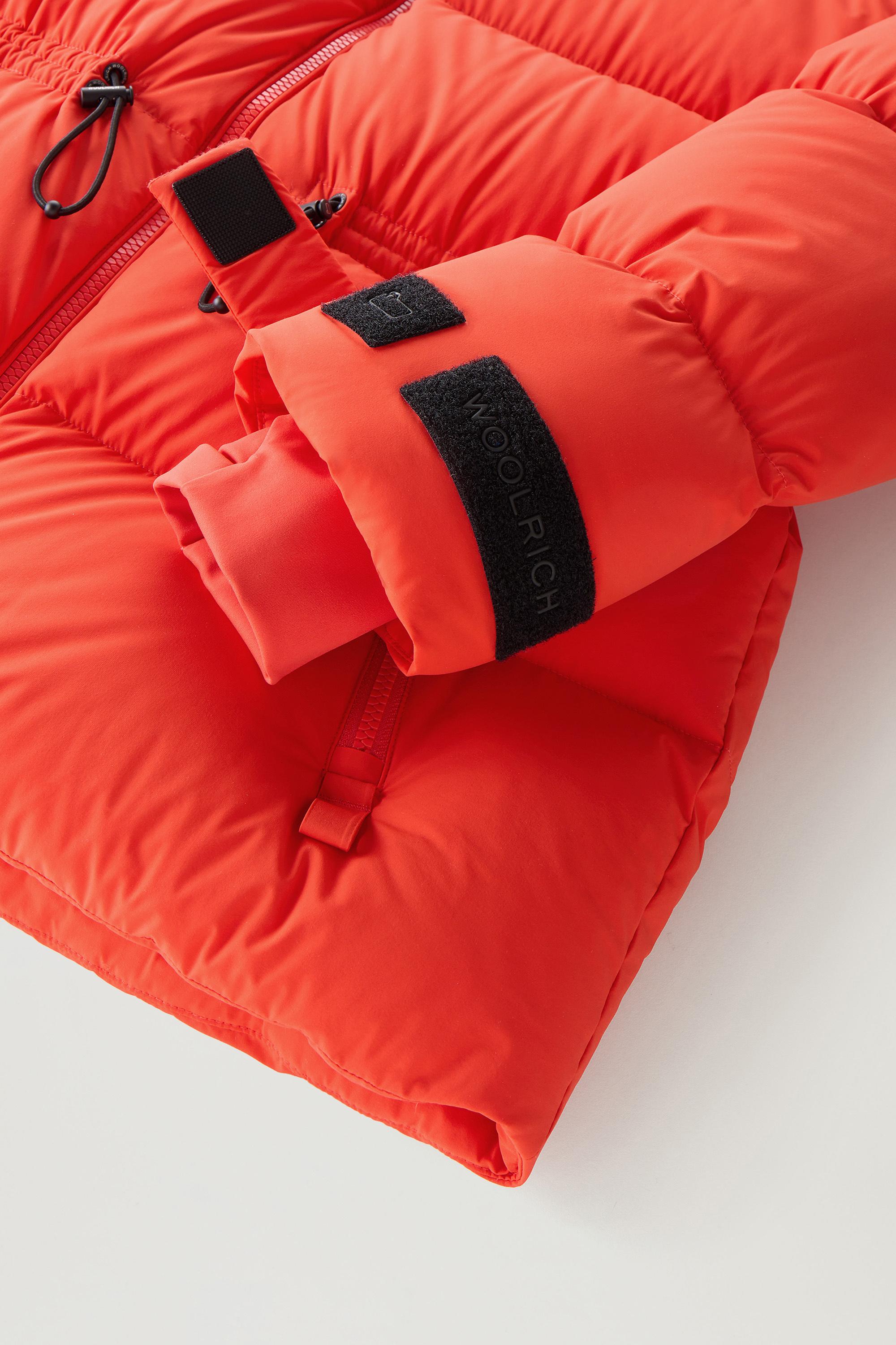 Stretch Nylon Down Jacket with Detachable Hood Orange photo 6 | Woolrich
