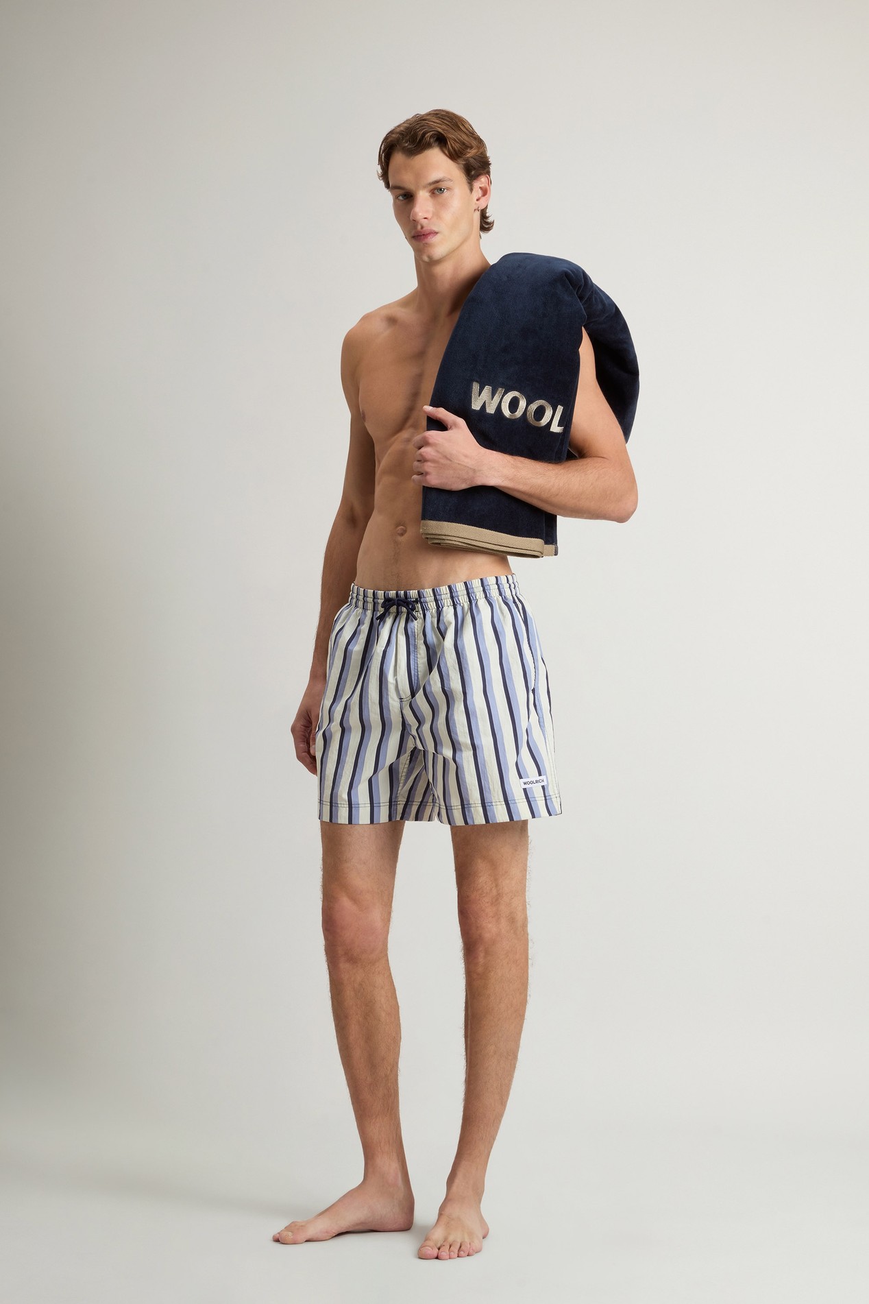 PRINTED SWIM SHORTS Blue photo 3 | Woolrich