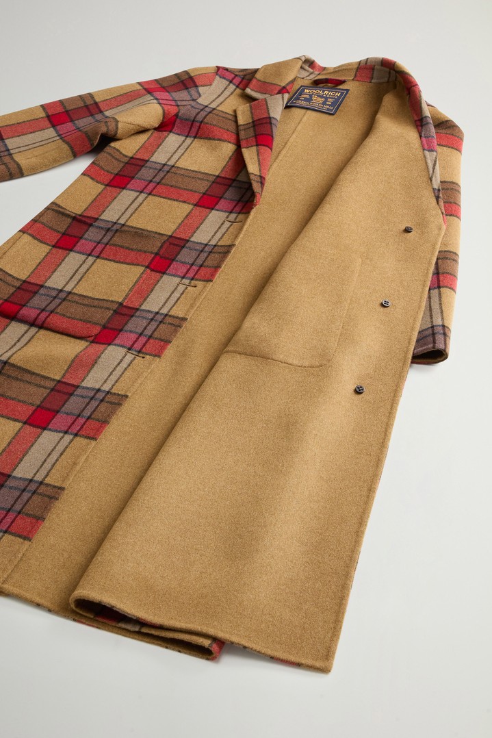 Coat in Double-Face Pure Wool Red photo 8 | Woolrich