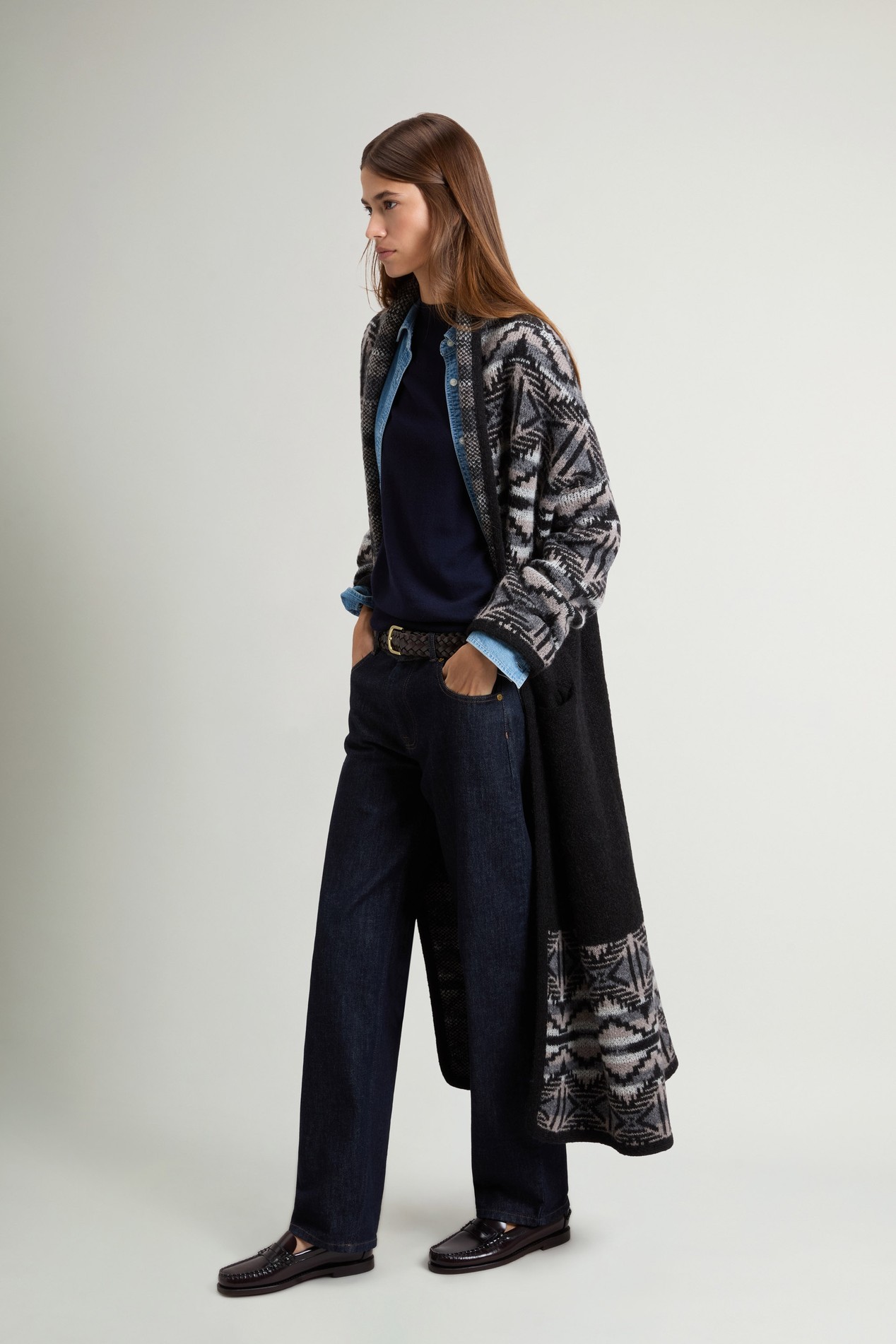 FAIRISLE CARDIGAN Schwarz photo 2 | Woolrich