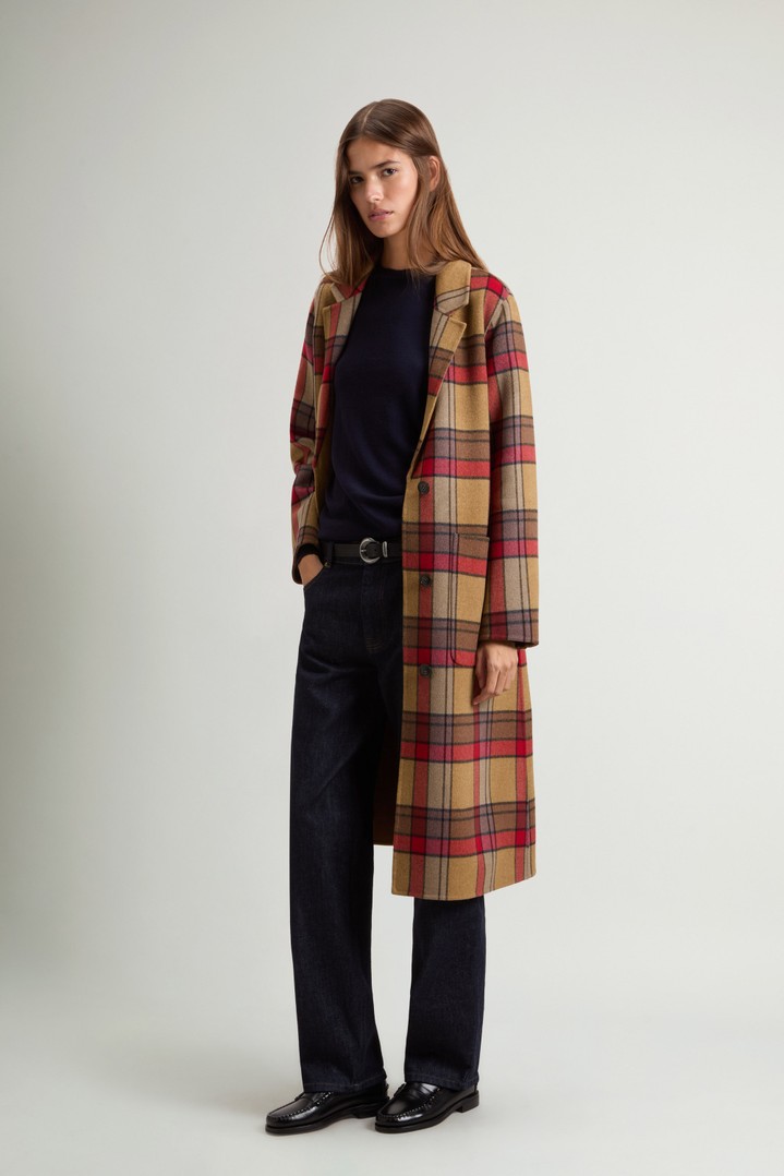 Coat in Double-Face Pure Wool Red photo 2 | Woolrich