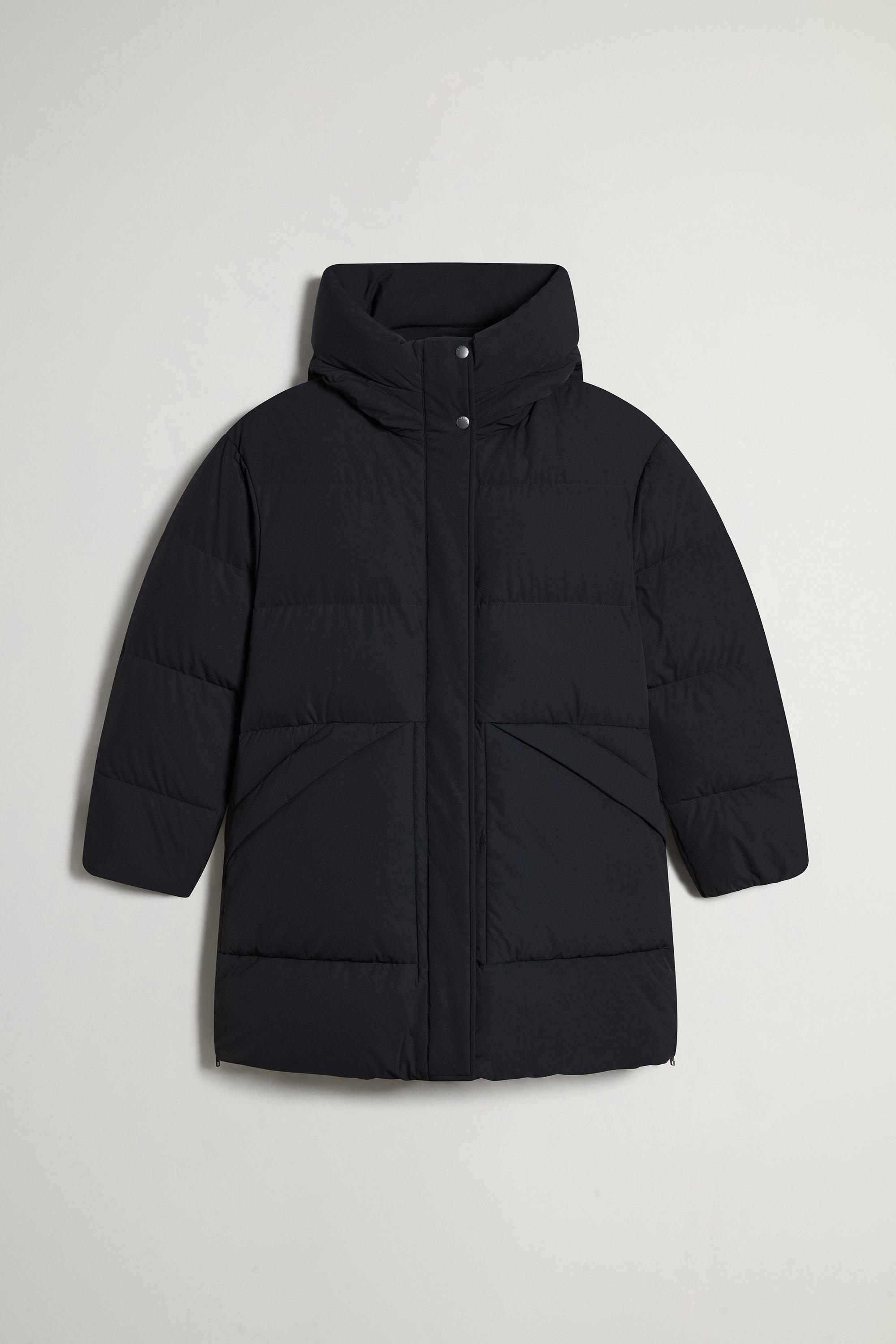 Quilted Madison Parka in Matte Stretch Nylon Black photo 5 | Woolrich