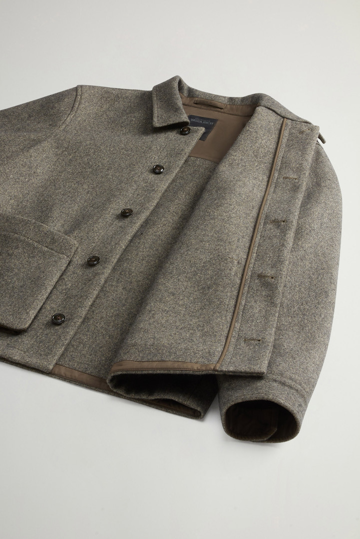 Overshirt aus italienischer Wolle und Baumwolle by Todd Snyder Grau photo 9 | Woolrich