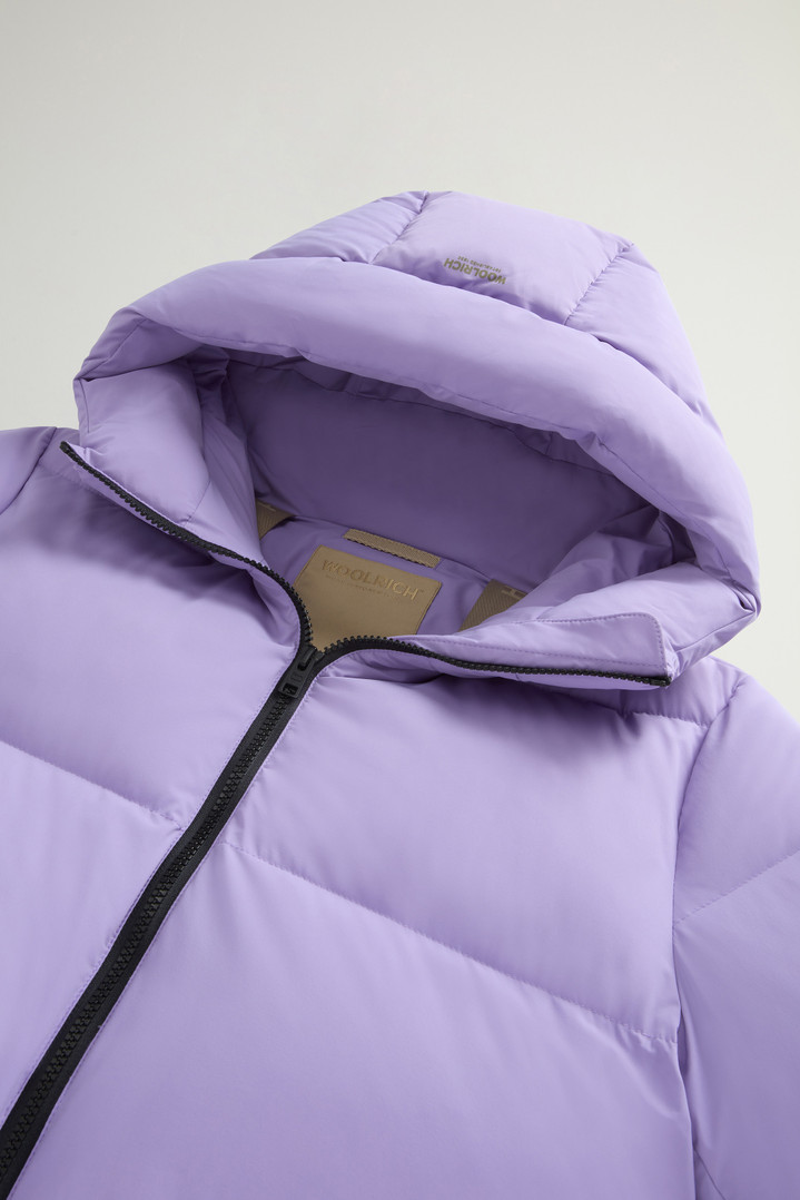 Cloud Down Jacket in Stretch Nylon with Matte Finish Purple photo 7 | Woolrich