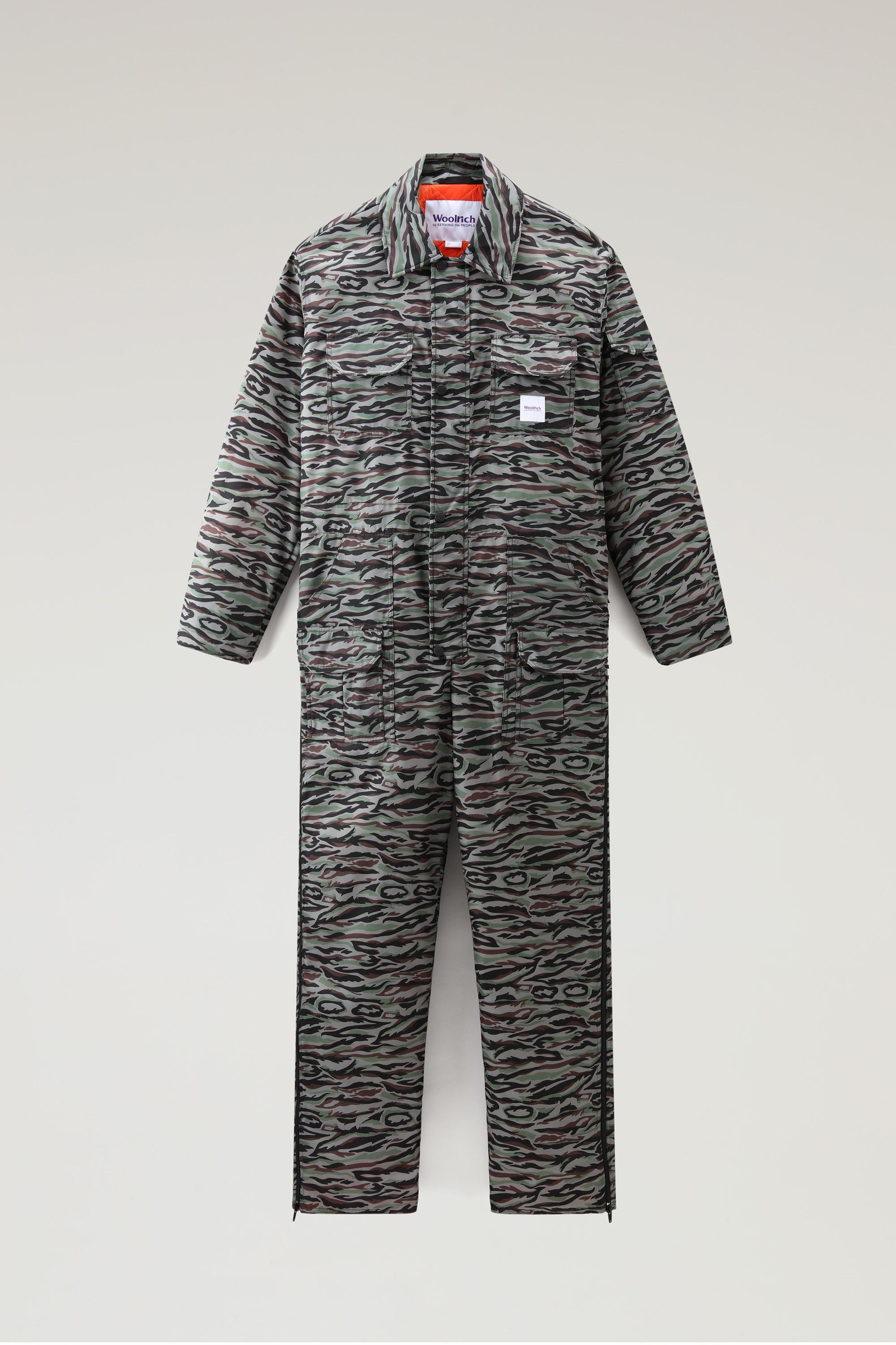 Jumpsuit with Shadowbark Camo Print - Serving the People / Woolrich Green photo 1 | Woolrich