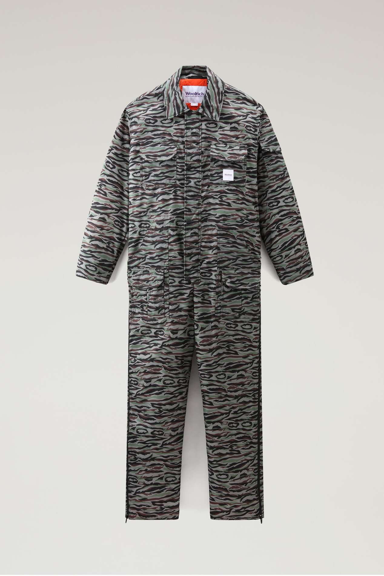 Jumpsuit with Shadowbark Camo Print - Serving the People / Woolrich Green photo 1 | Woolrich