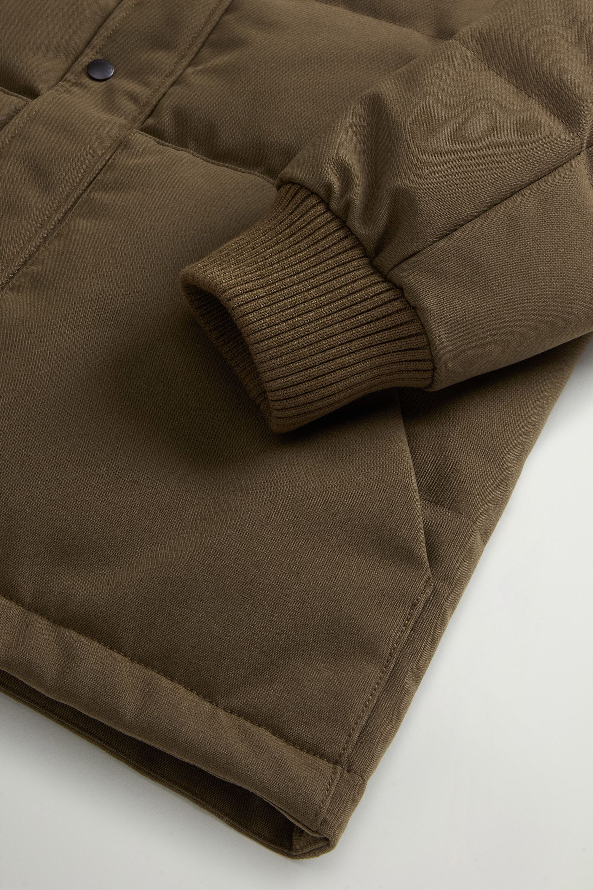 Blizzard Jacket in Quilted Canvas Green photo 7 | Woolrich