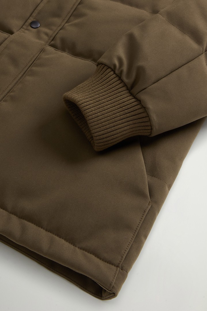 Blizzard Jacket in Quilted Canvas Green photo 7 | Woolrich