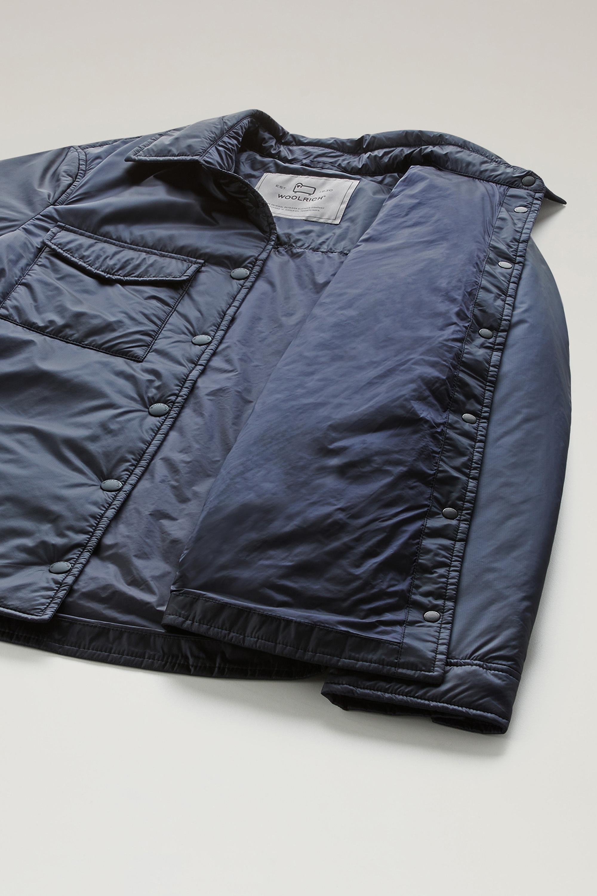 Padded Overshirt in Recycled Pertex Quantum Blue photo 5 | Woolrich