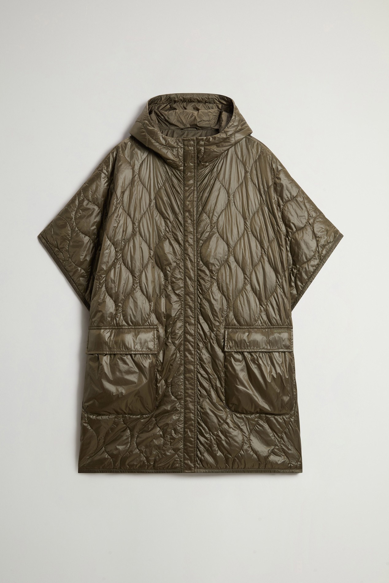Quilted Cape in Urban Light Nylon Green photo 5 | Woolrich