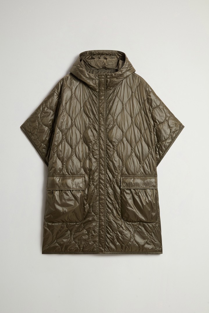 Quilted Cape in Urban Light Nylon Green photo 5 | Woolrich
