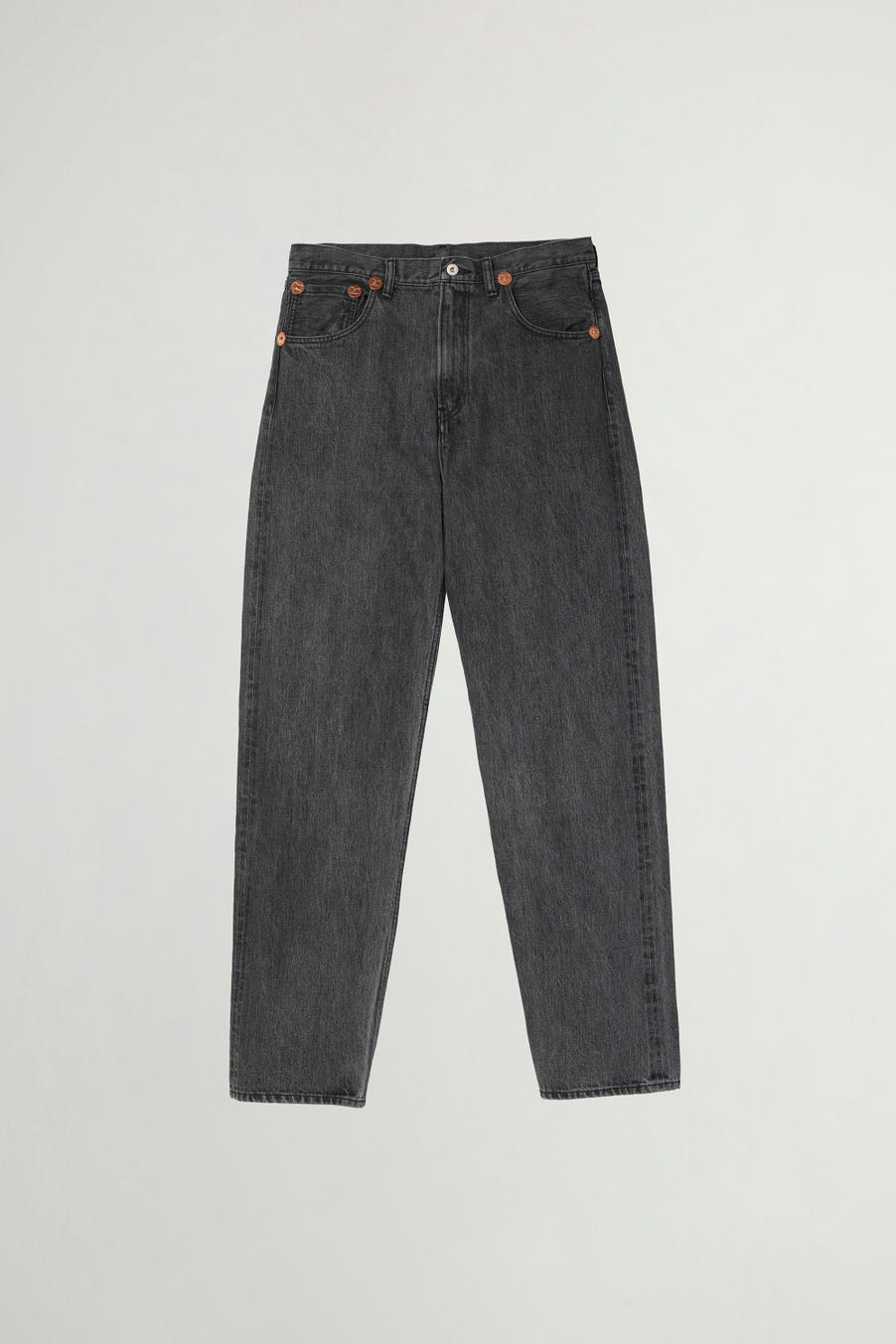 SELVEDGE DENIM HIGH WAIST PANTS Gris photo 1 | Woolrich