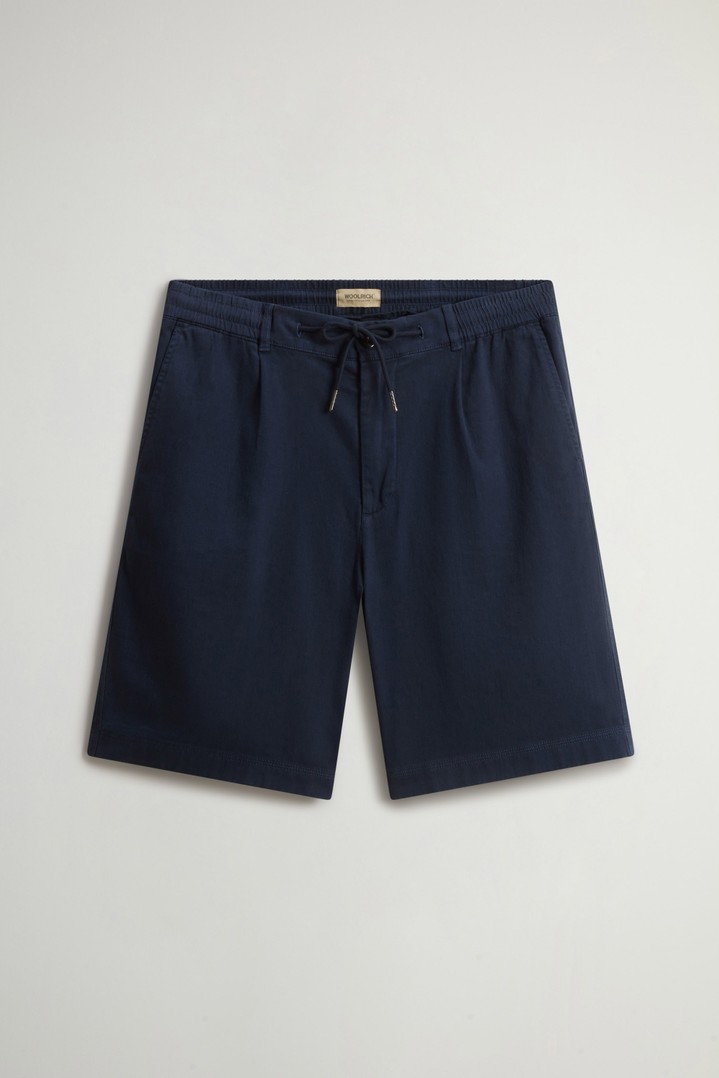 LINEN BLEND MILTON SHORT GD Blue photo 3 | Woolrich