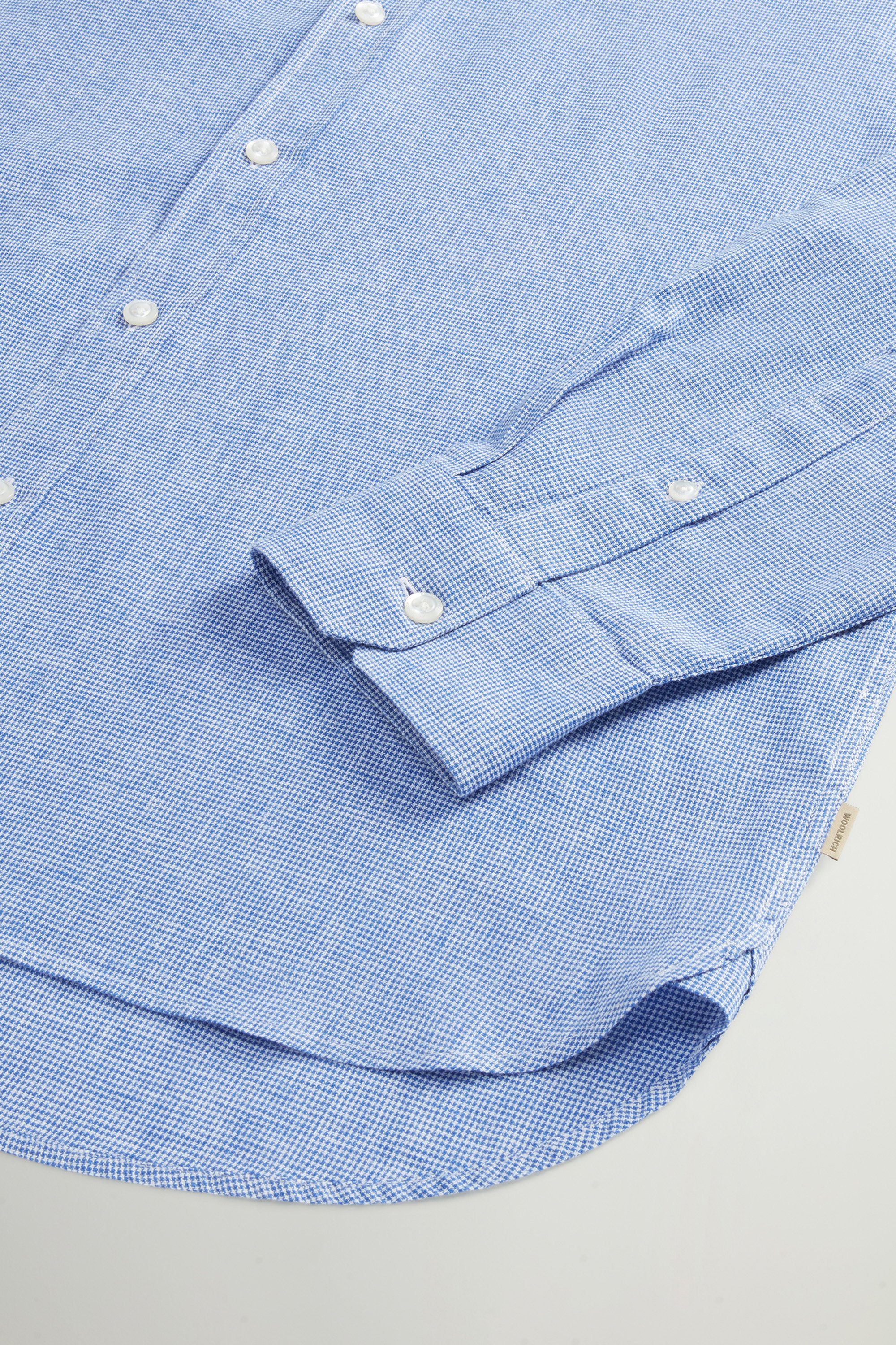 Linen- and Cotton-Blend Shirt Blue photo 7 | Woolrich