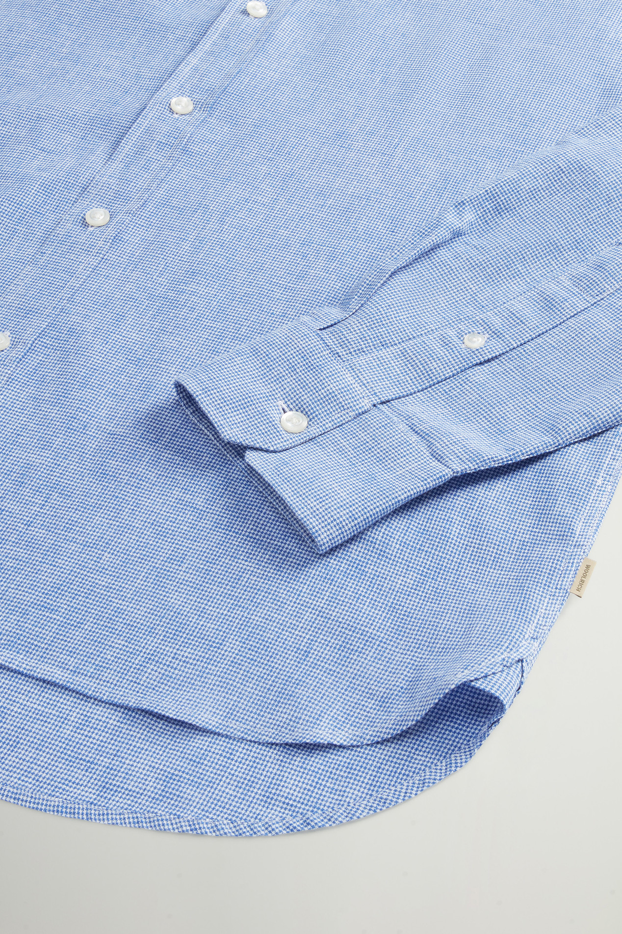 Linen- and Cotton-Blend Shirt Blue photo 7 | Woolrich