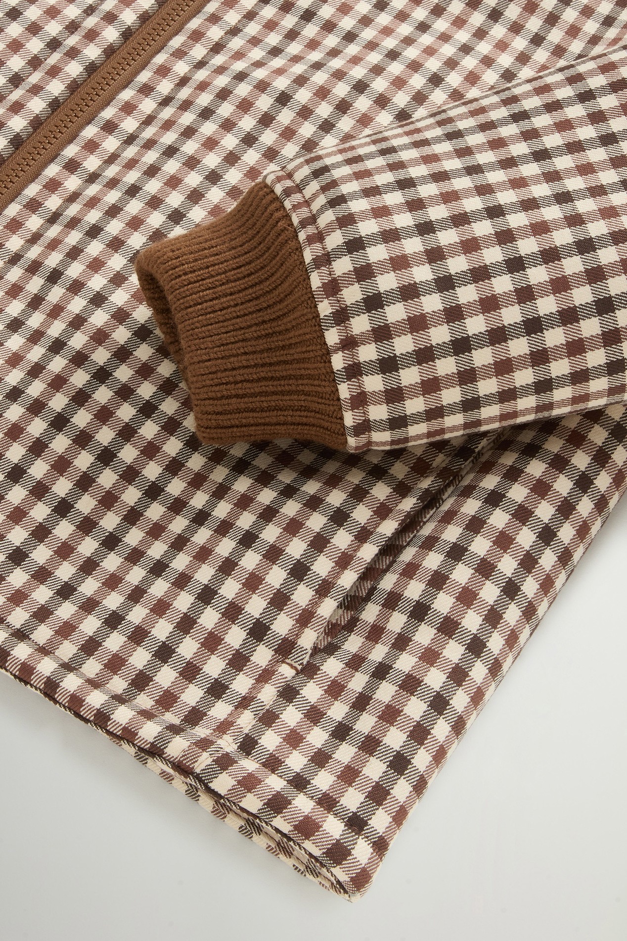 Checked Overshirt in Sherpa White photo 3 | Woolrich