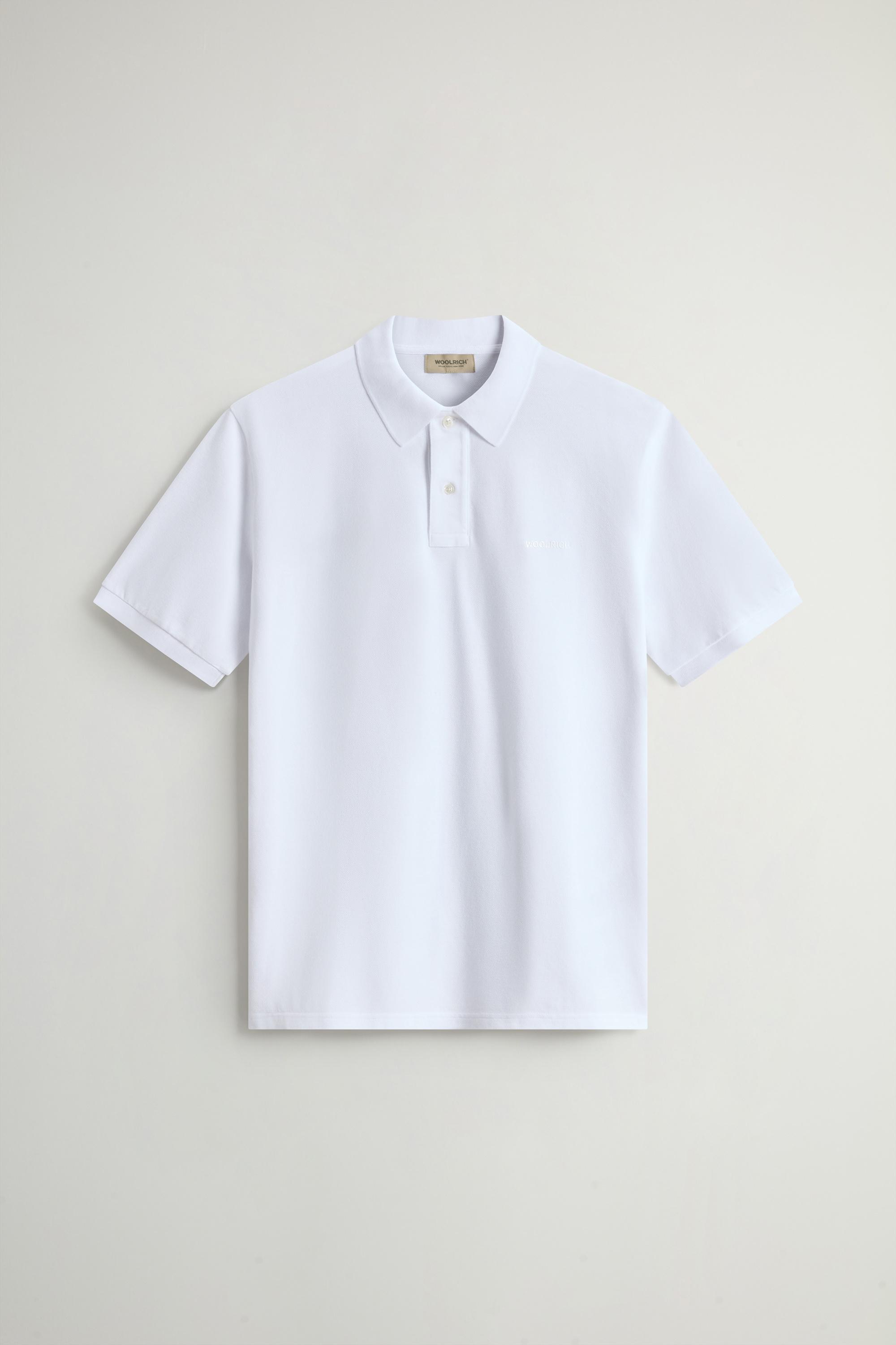 Pure Cotton Pique Polo White photo 1 | Woolrich