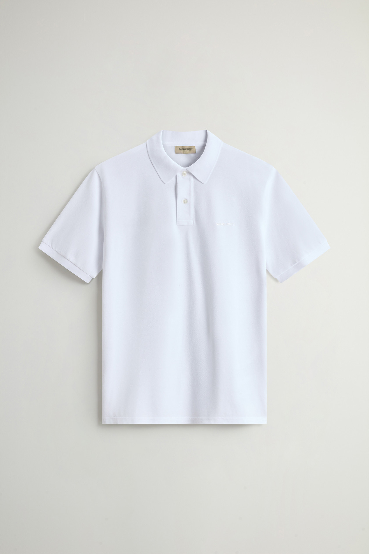 Pure Cotton Pique Polo White photo 1 | Woolrich