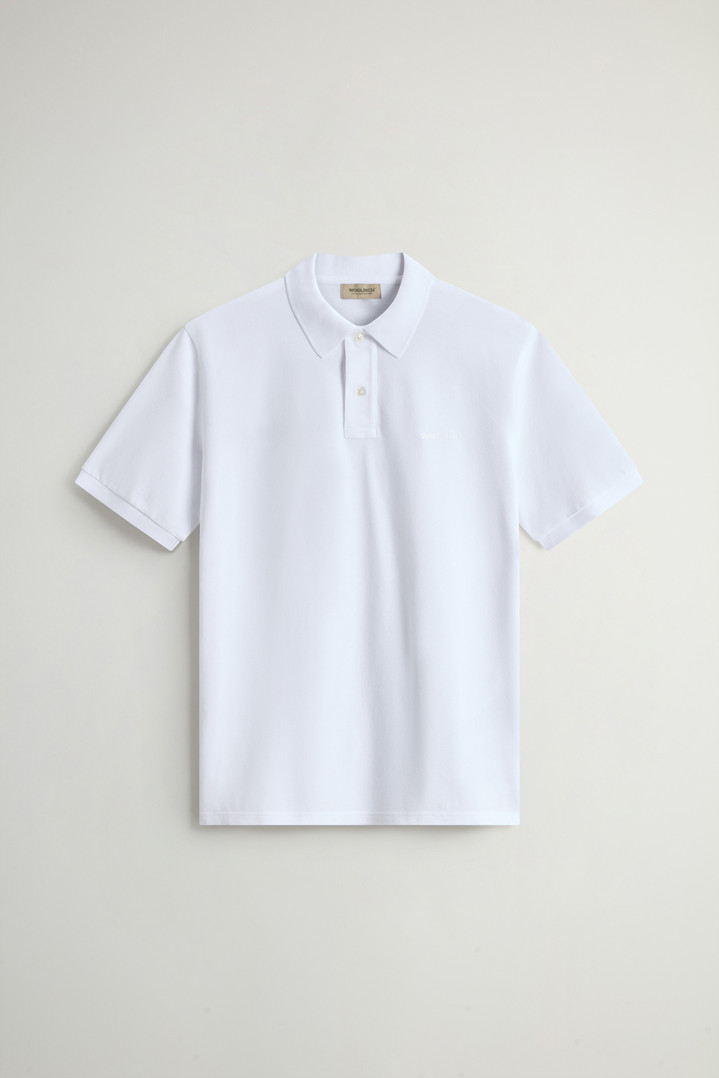 Pure Cotton Pique Polo White photo 1 | Woolrich