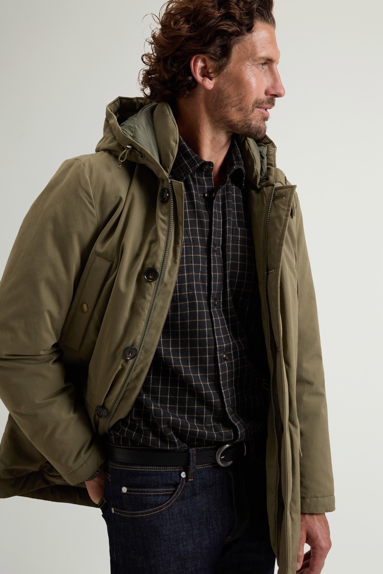 MOUNTAIN CLOTH PARKA Vert photo 4 | Woolrich