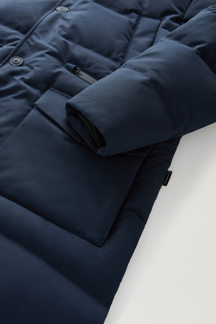 Parka with Detachable Wool Visor Blue photo 4 | Woolrich
