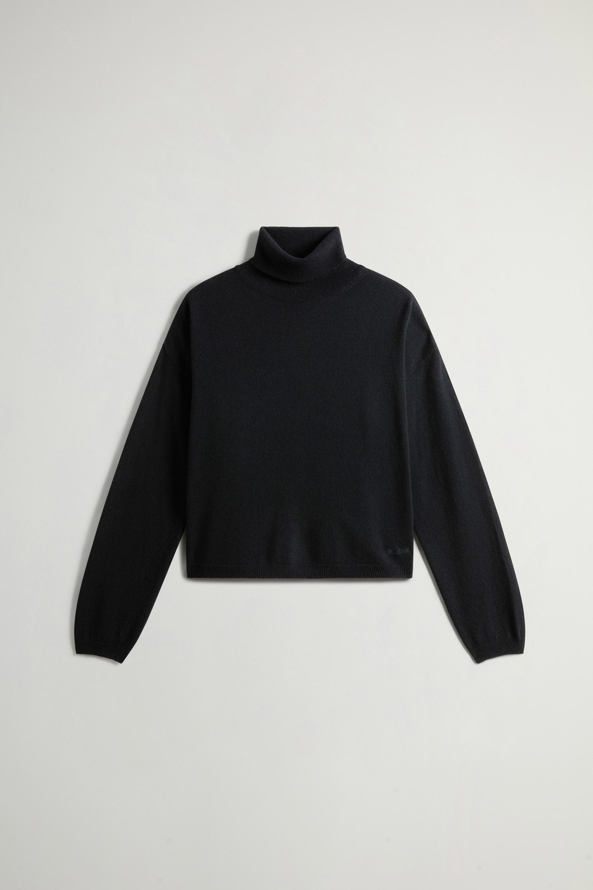 Sweater in Wool and Cashmere Blend Black photo 5 | Woolrich
