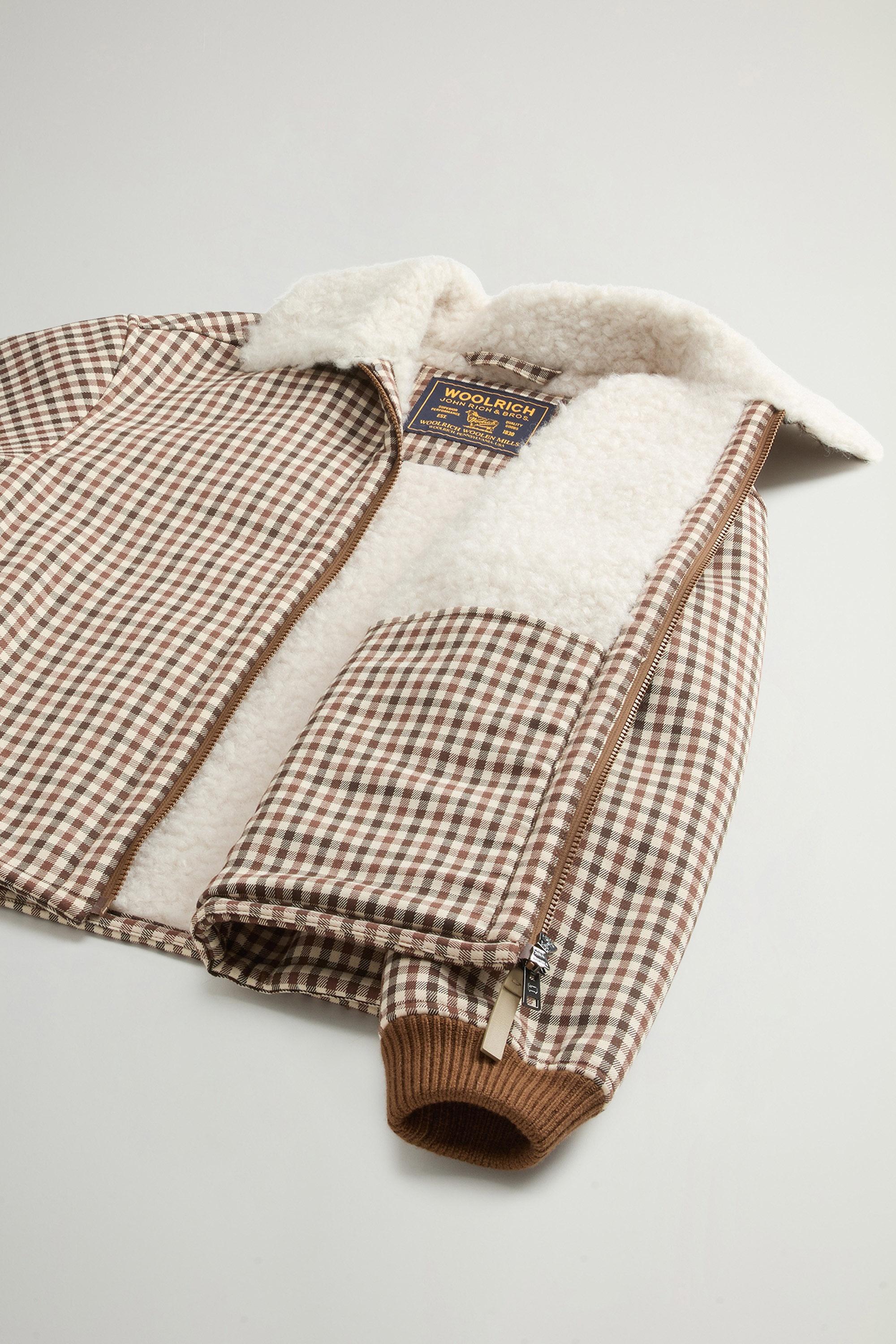 Checked Overshirt in Sherpa White photo 4 | Woolrich