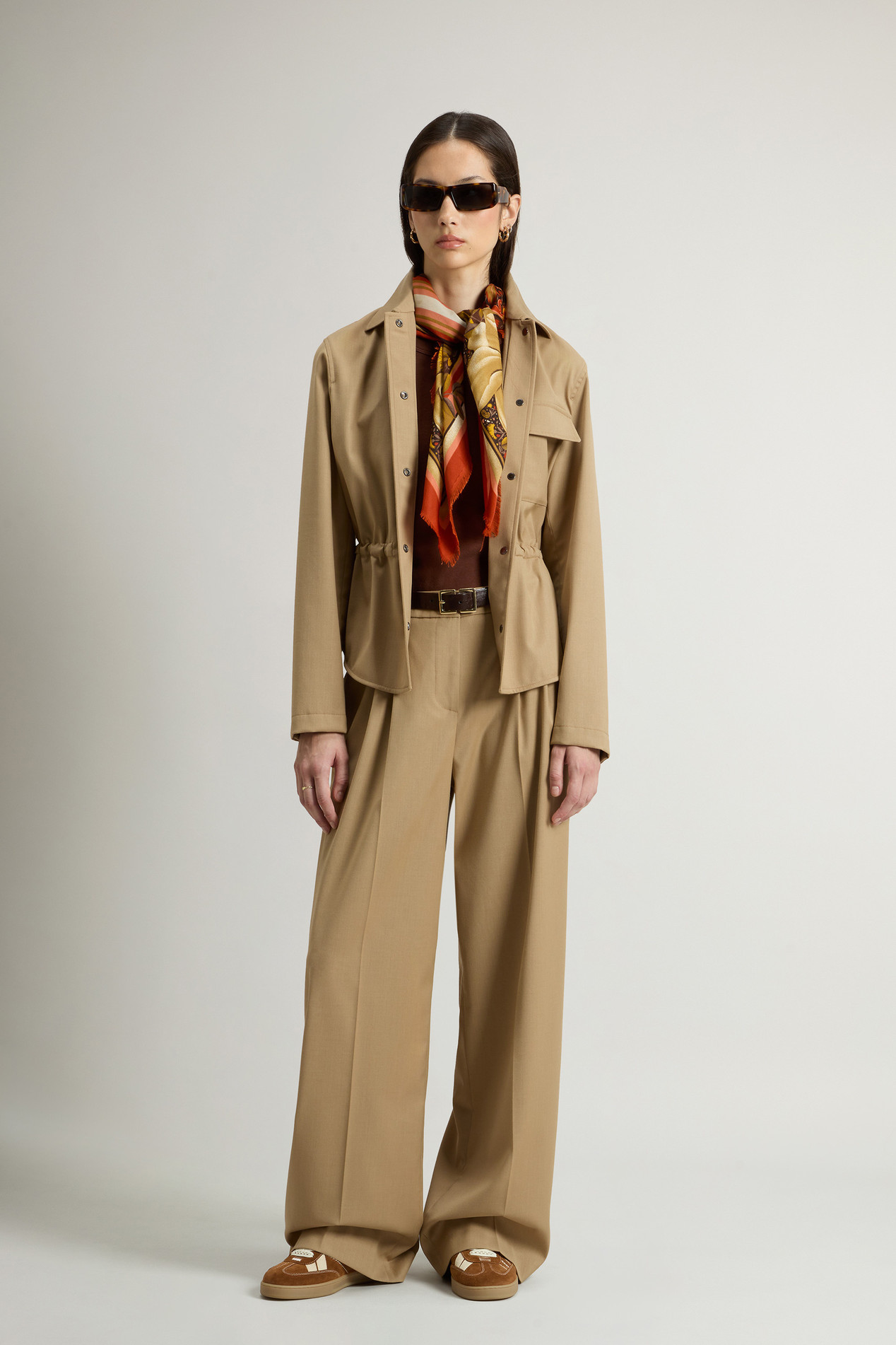 Overshirt in Wool Blend Beige photo 2 | Woolrich