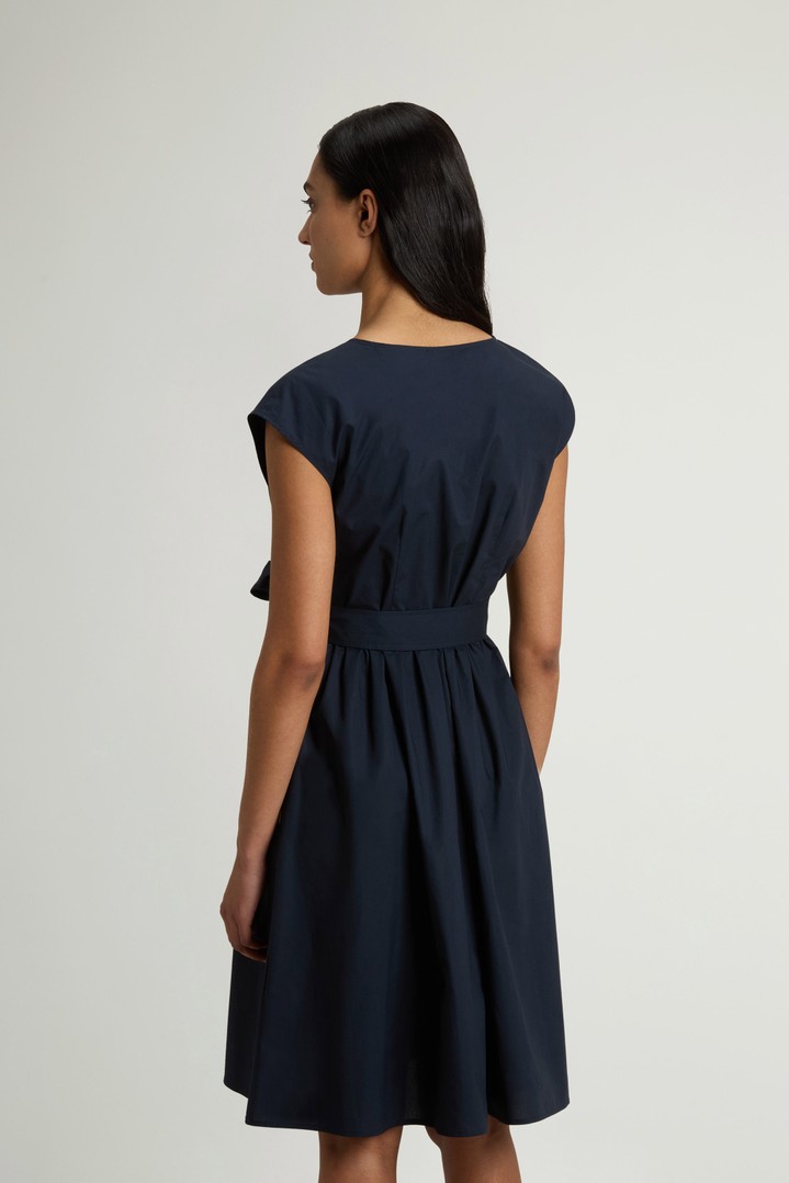POPLIN SHORT DRESS Blue photo 3 | Woolrich