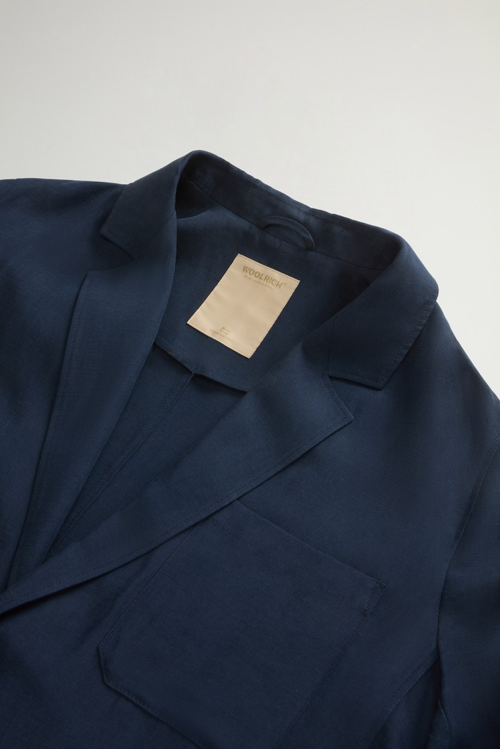 Blazer in Linen Blend Blue photo 6 | Woolrich
