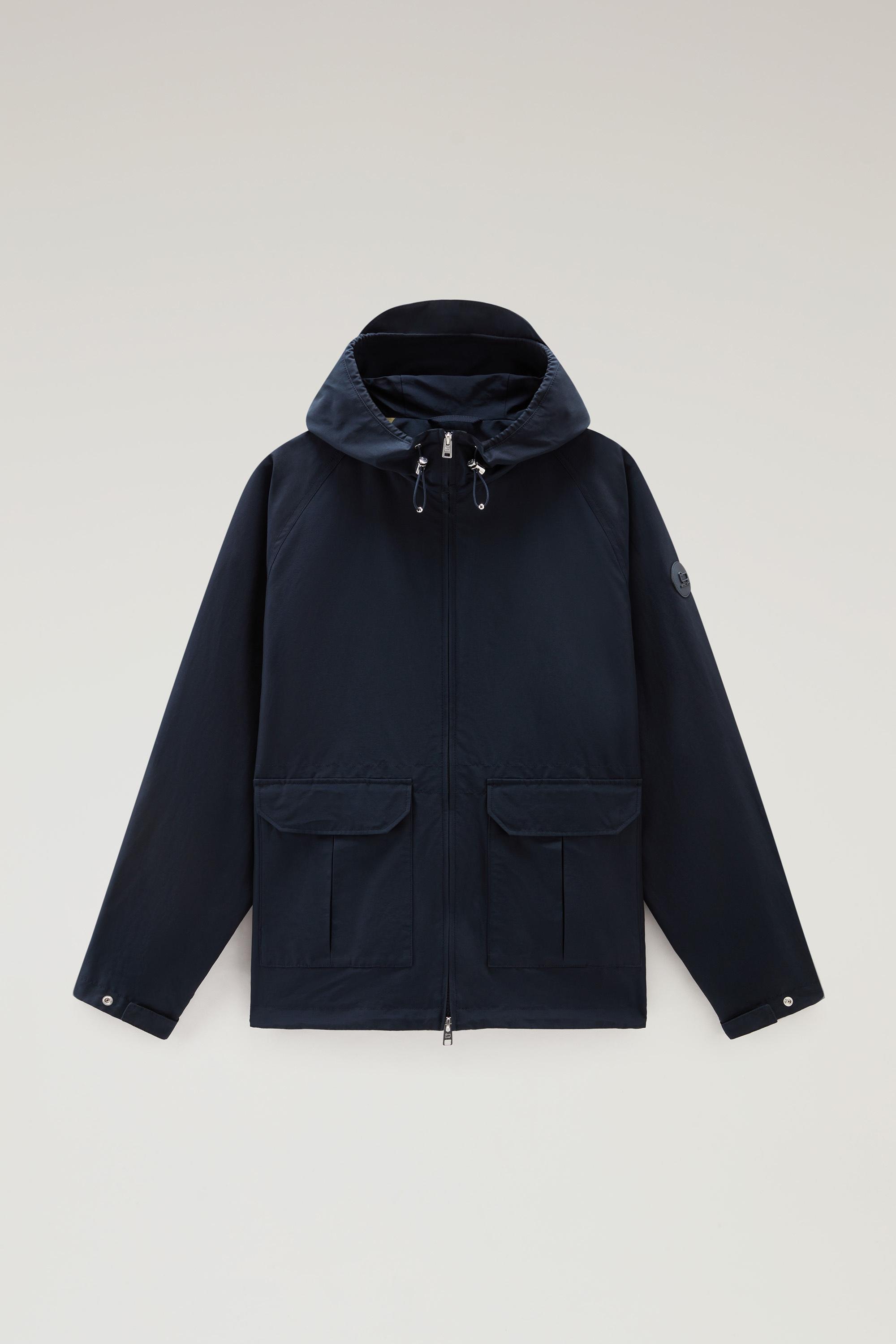 Cruiser Jacket in Ramar Cloth with Hood Blue photo 1 | Woolrich