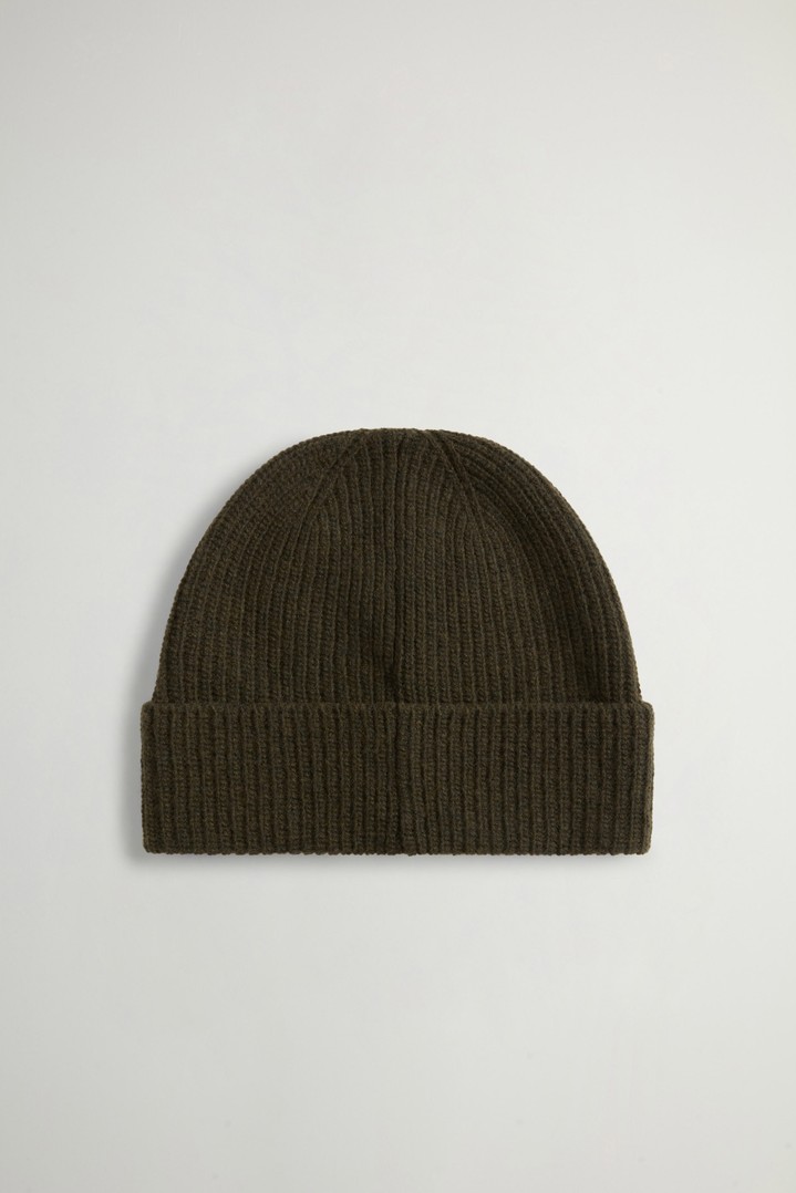 Beanie in Wool Blend Green photo 2 | Woolrich