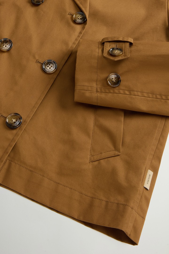 TECH COTTON PEACOAT Brown photo 7 | Woolrich