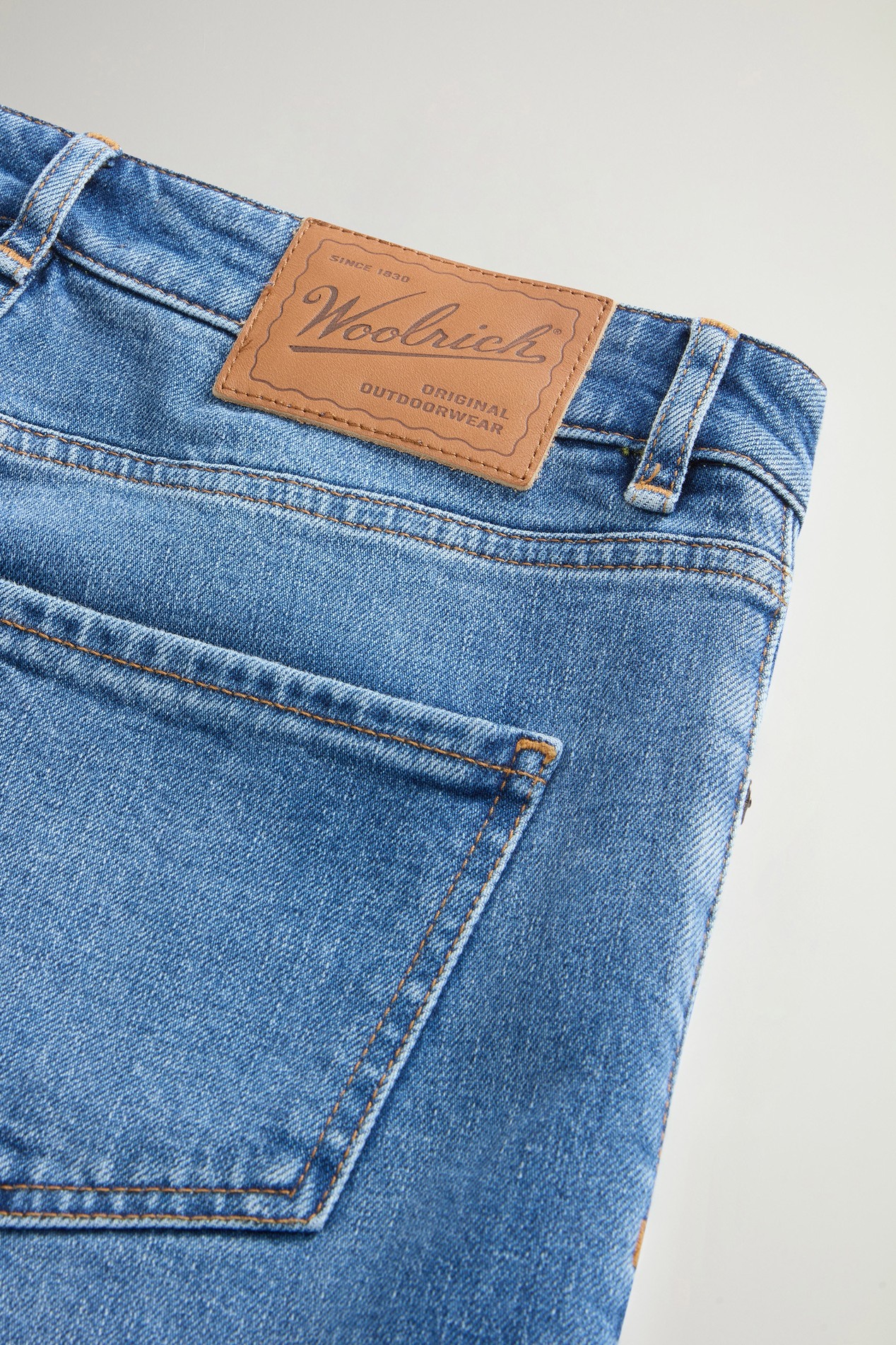 Five-Pocket-Hose aus Denim aus Baumwollstretch Blau photo 5 | Woolrich