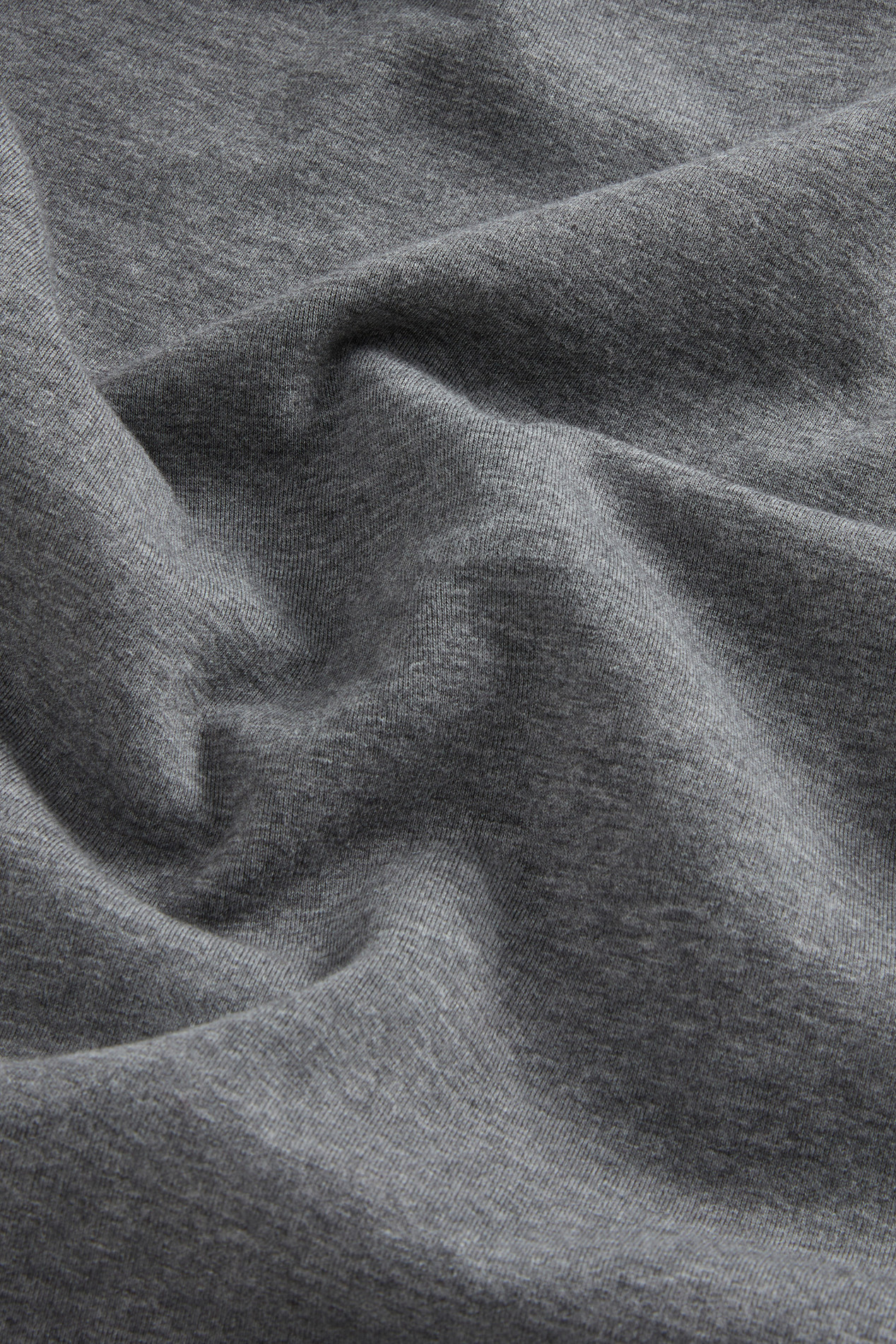 Hooded Sweatshirt in Cotton-Blend Interlock Gray photo 6 | Woolrich